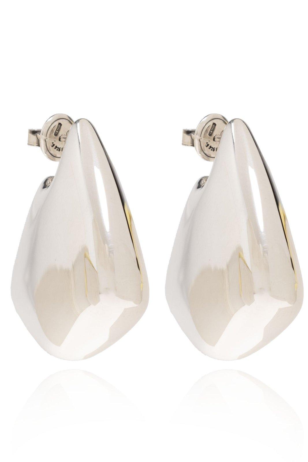 ピアス Bottega Veneta Orecchini Ellipse In Argento Bottega Veneta® Women's Large Ellipse Earrings in Silver