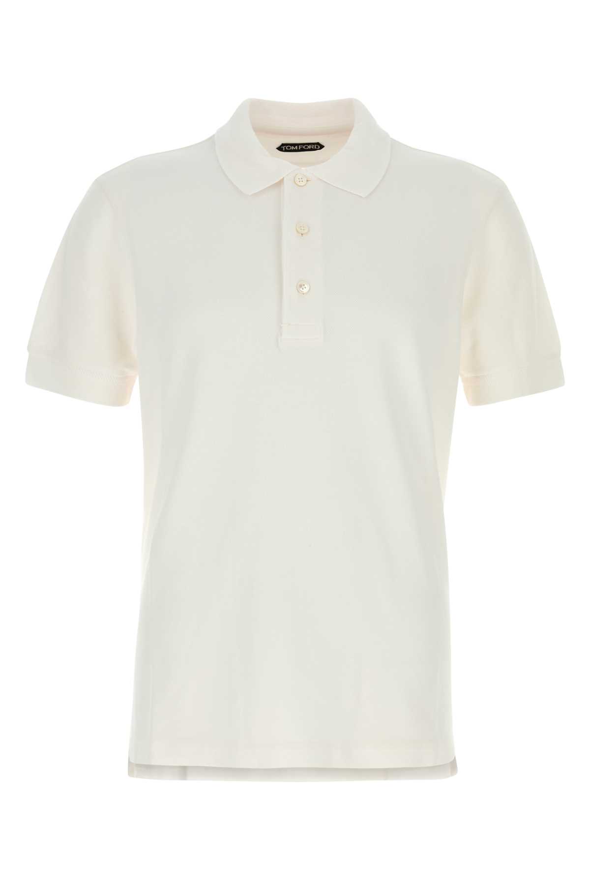 Tシャツ・カットソー TOM FORD White Piquet Polo Shirt TOM FORD Tennis Piquet Polo Shirt | Harrods DE