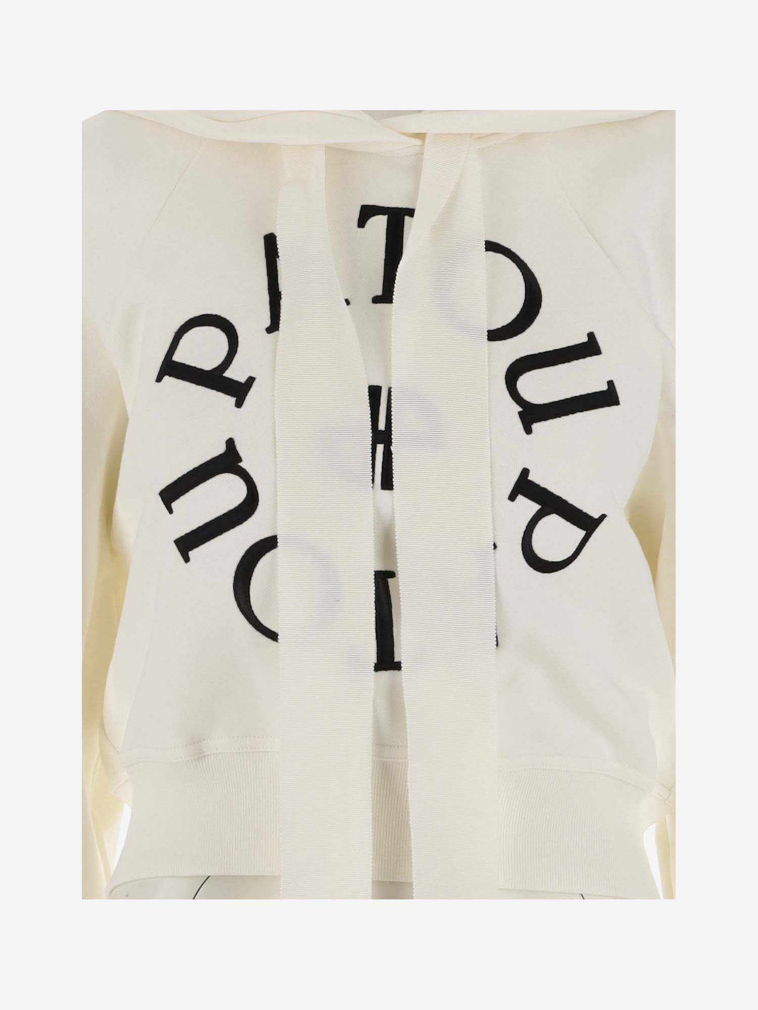 Patou Cropped Medallion Logo Sweatshirt | italist