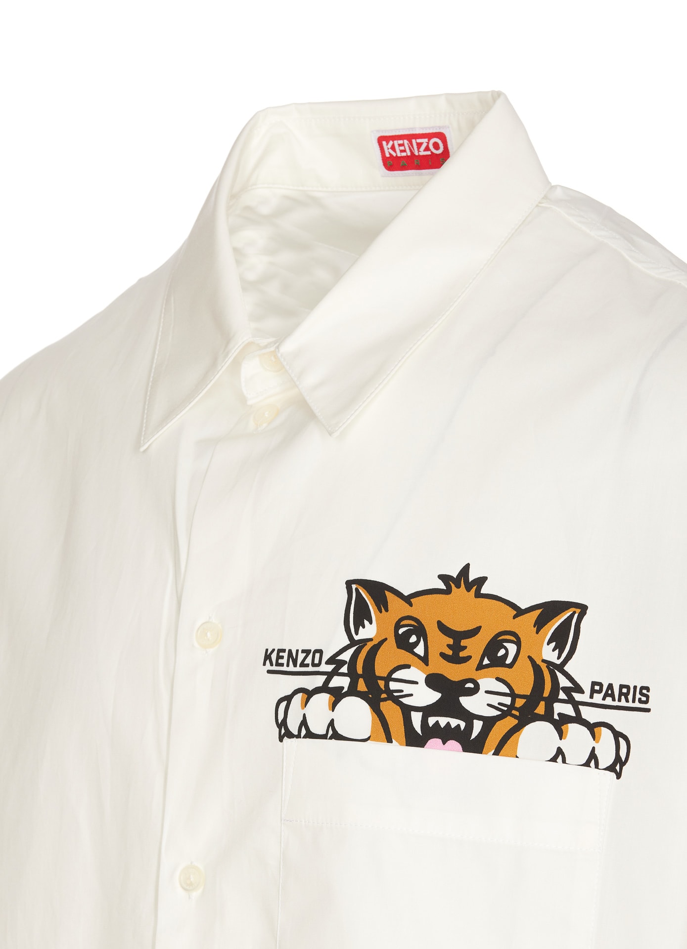 Kenzo Happy Tiger Pocket Casual Shirt | italist