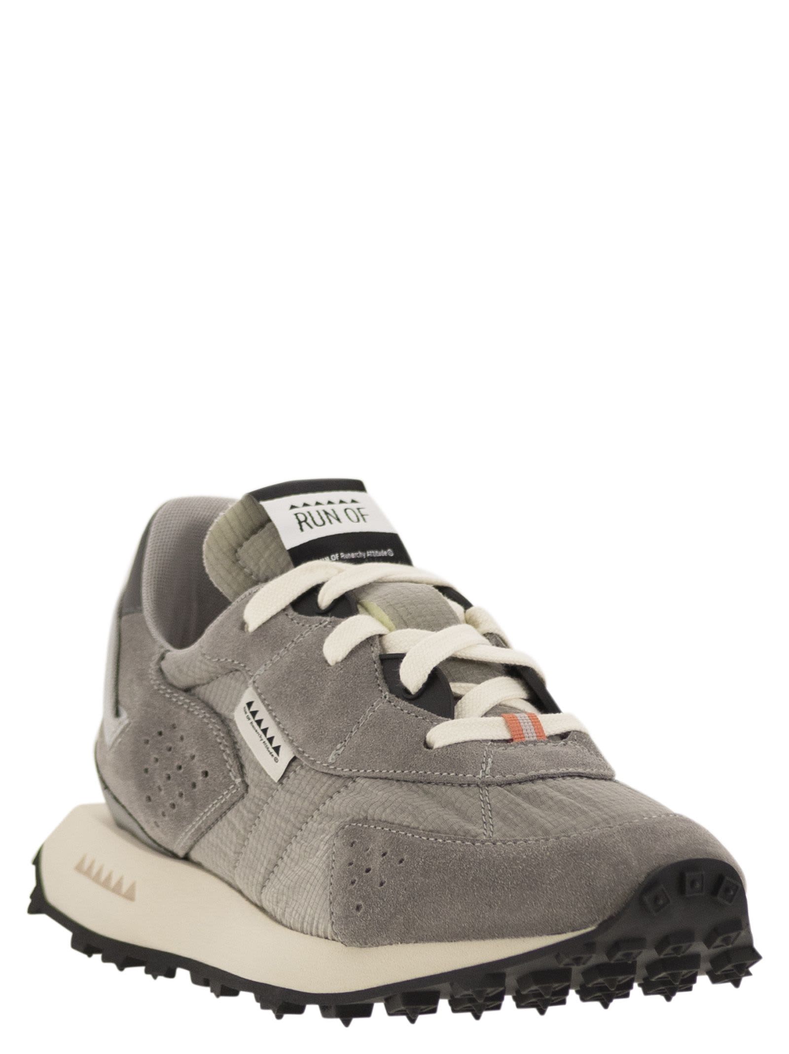 スニーカー RUN OF OXYGEN M - Sneakers suede, canvas and leather Run Of Oxygen Sneakers Suede Canvas Leather - Lozuri – LOZURI
