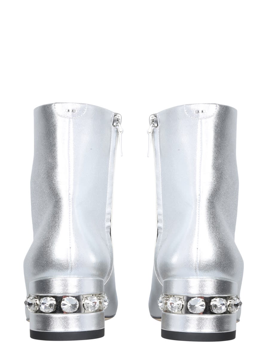 ミドルブーツ NICHOLAS KIRKWOOD Women Boots 905A84NLM2N90 Silver e5c6eeac929d7604fdcd7716b1ab0d