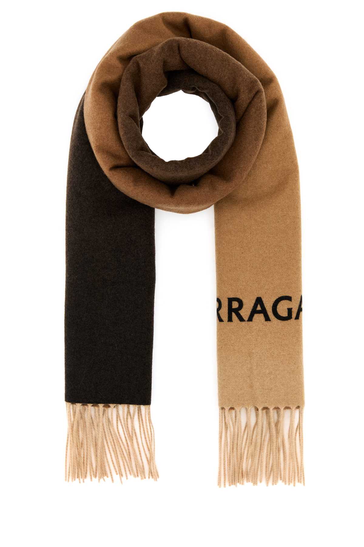 【関税&送料込】Salvatore Ferragamo Brown Cashmere Scarf Ferragamo Brown Cashmere Scarf | italist