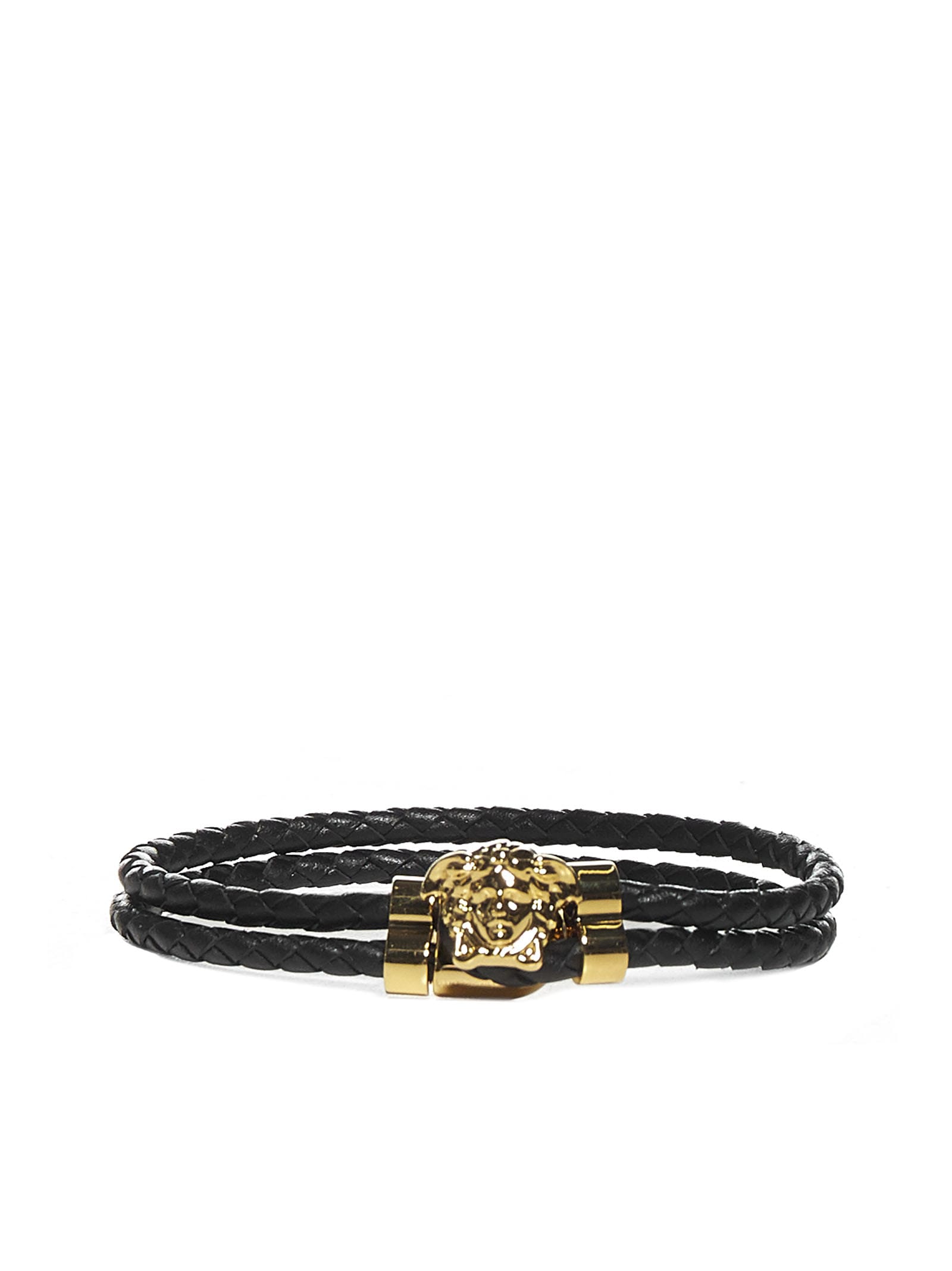 【送料&関税込】Versace la Medusa Leather Bracelet Versace 'la Medusa' Leather Bracelet | italist
