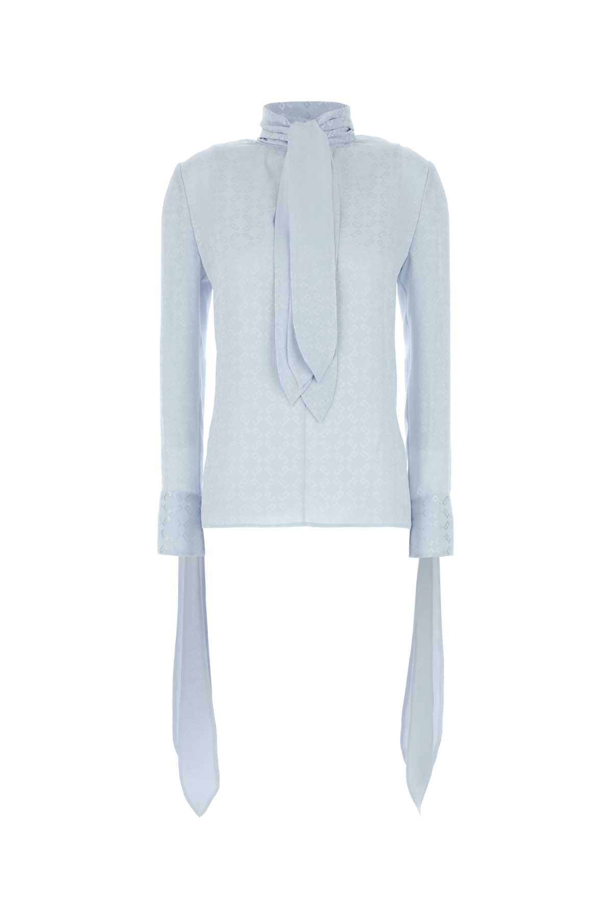 【送料&関税込】Givenchy Pastel Light Blue Silk Blouse Givenchy Pastel Light Blue Silk Blouse | italist