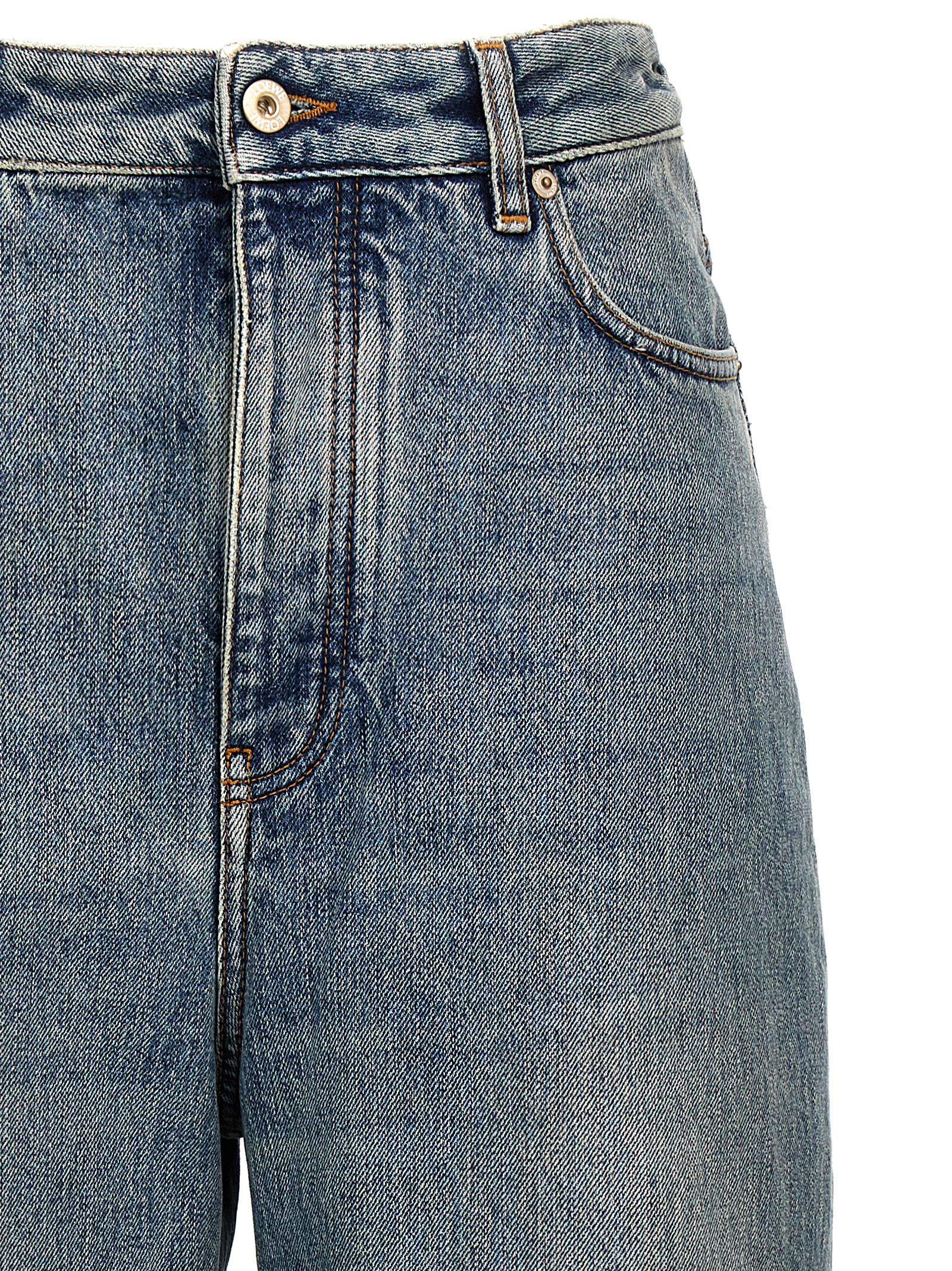 【送料&関税込】Loewe Jeans Crafted In Medium-weight Washed Loewe Jeans Crafted In Medium-weight Washed Cotton Denim