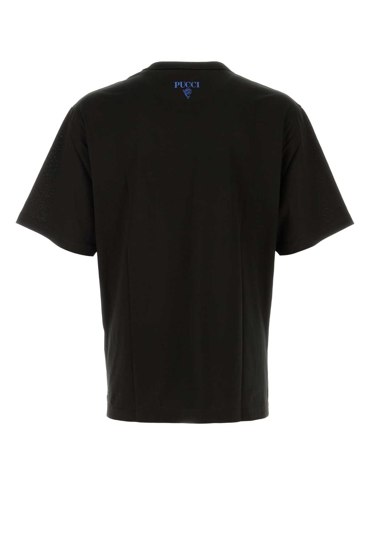 Pucci Black Cotton T-shirt | italist