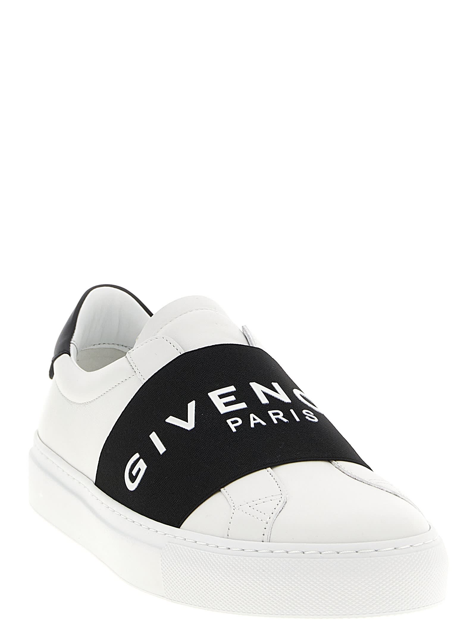 スニーカー GIVENCHY FW25 \"URBAN STREET\" SNEAKER (BE004JE2DC 116) Urban Street sneakers in suede with elastic band in - white