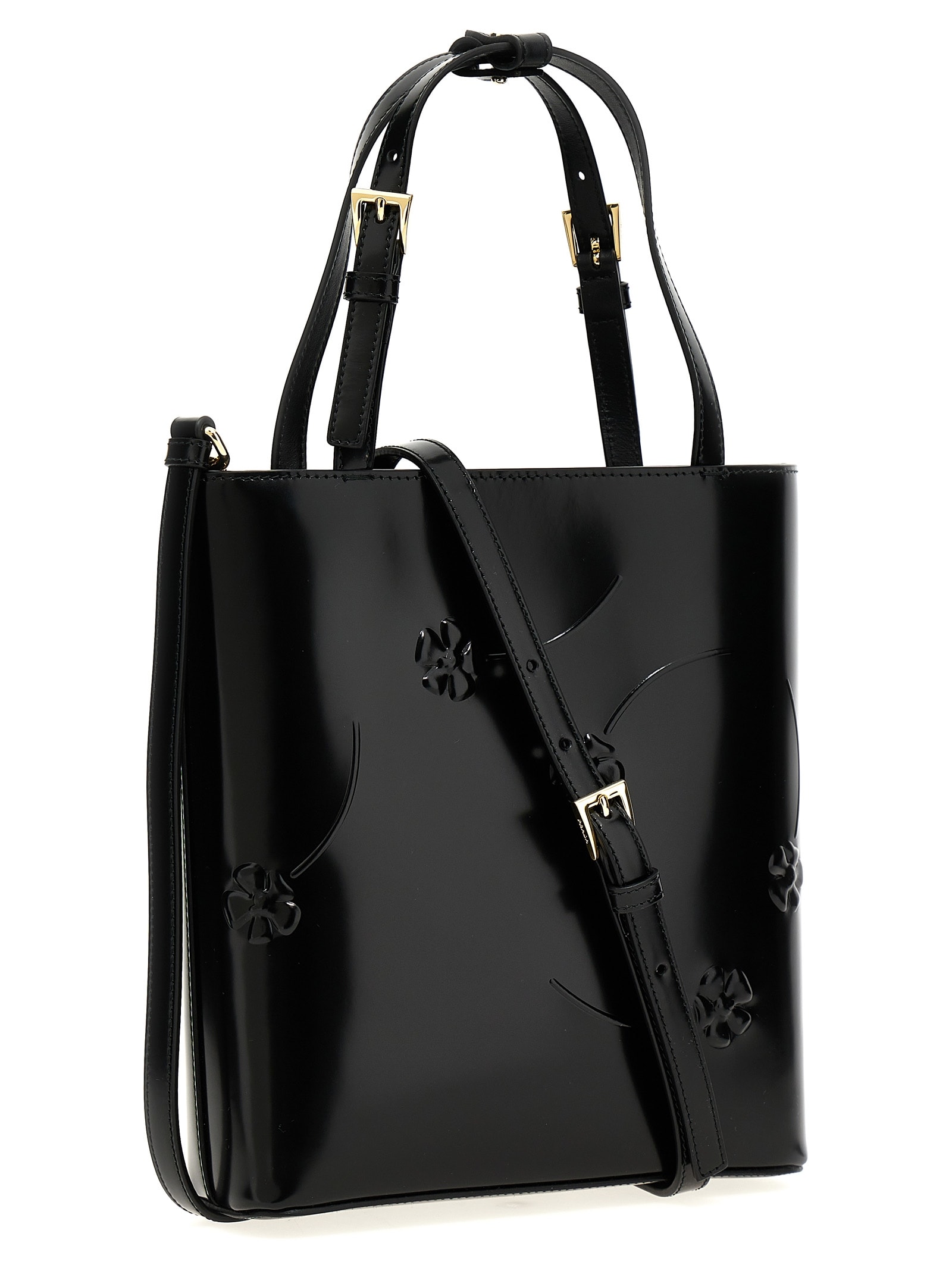 【送料&関税込】Prada flower Mini Shopping Bag Prada 'flower' Mini Shopping Bag | italist