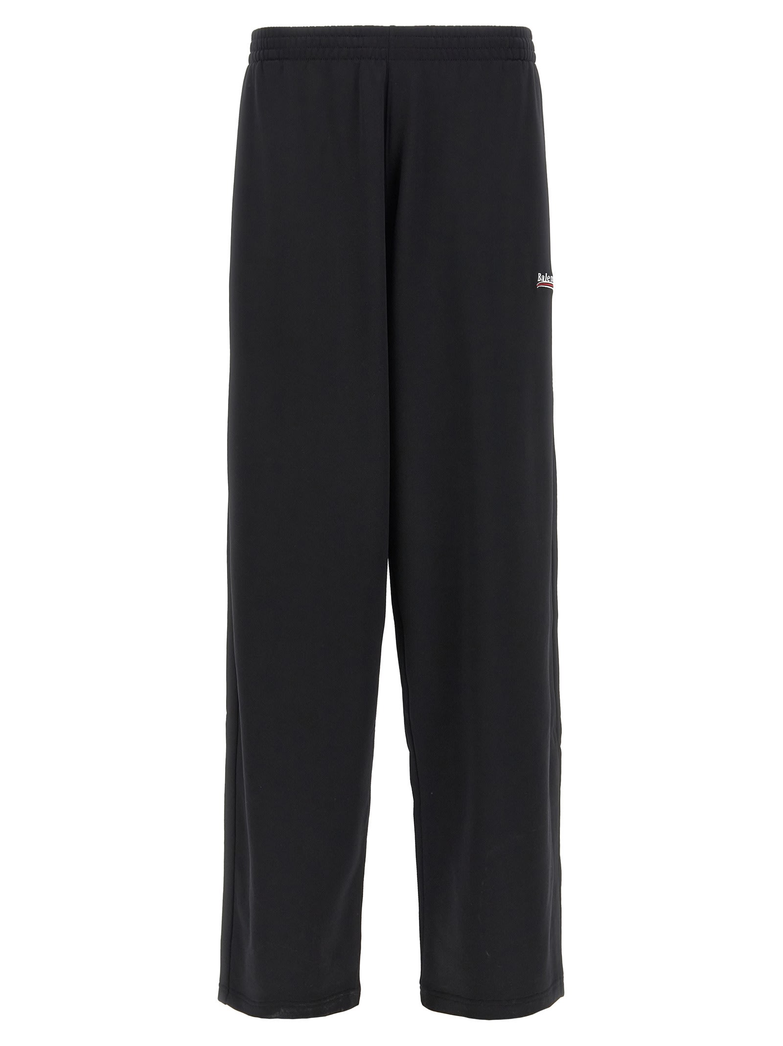 パンツ BALENCIAGA Logo embroidery joggers Black 818517TRVE2 Balenciaga Logo Embroidery Joggers | italist