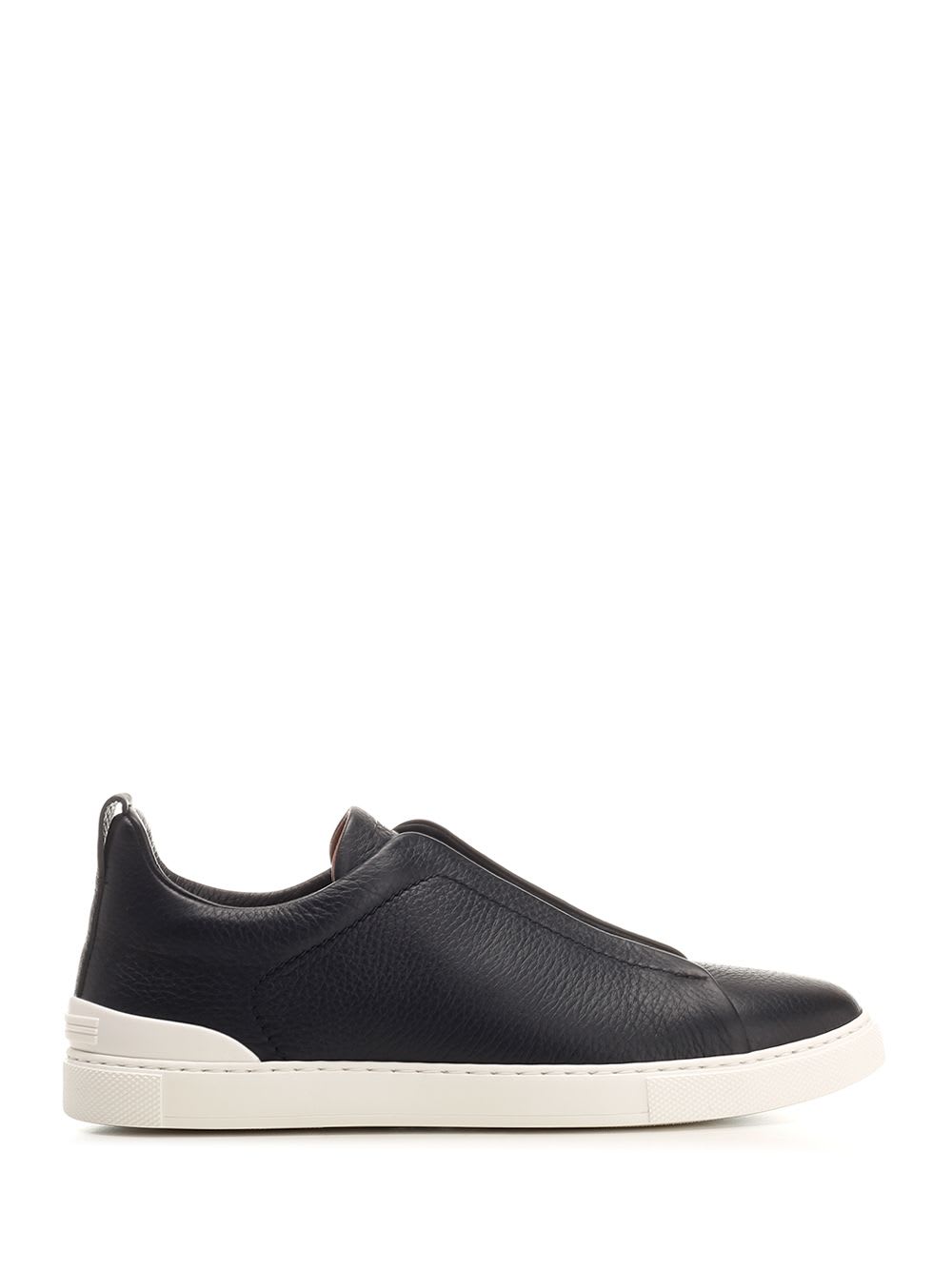 スニーカー ERMENEGILDO ZEGNA Men Sneakers LHCVOS4667Z NAV Blue Zegna - Triple Stitch Blue Canvas Low Top Sneaker