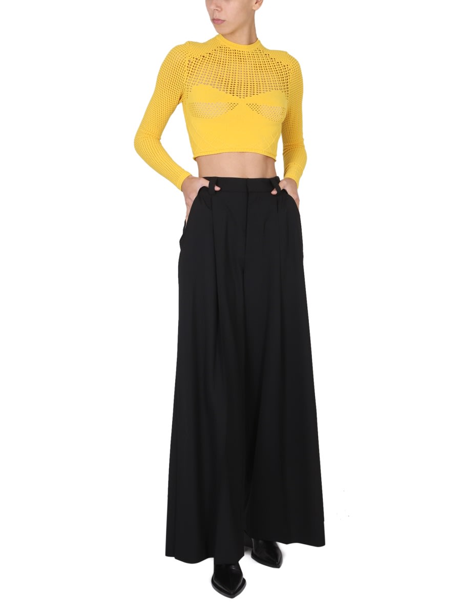 Tシャツ・カットソー AMBUSH FW22 CROP SHIRT (BWHE019_F22KNI0011800) AMBUSH Crop Shirt | italist