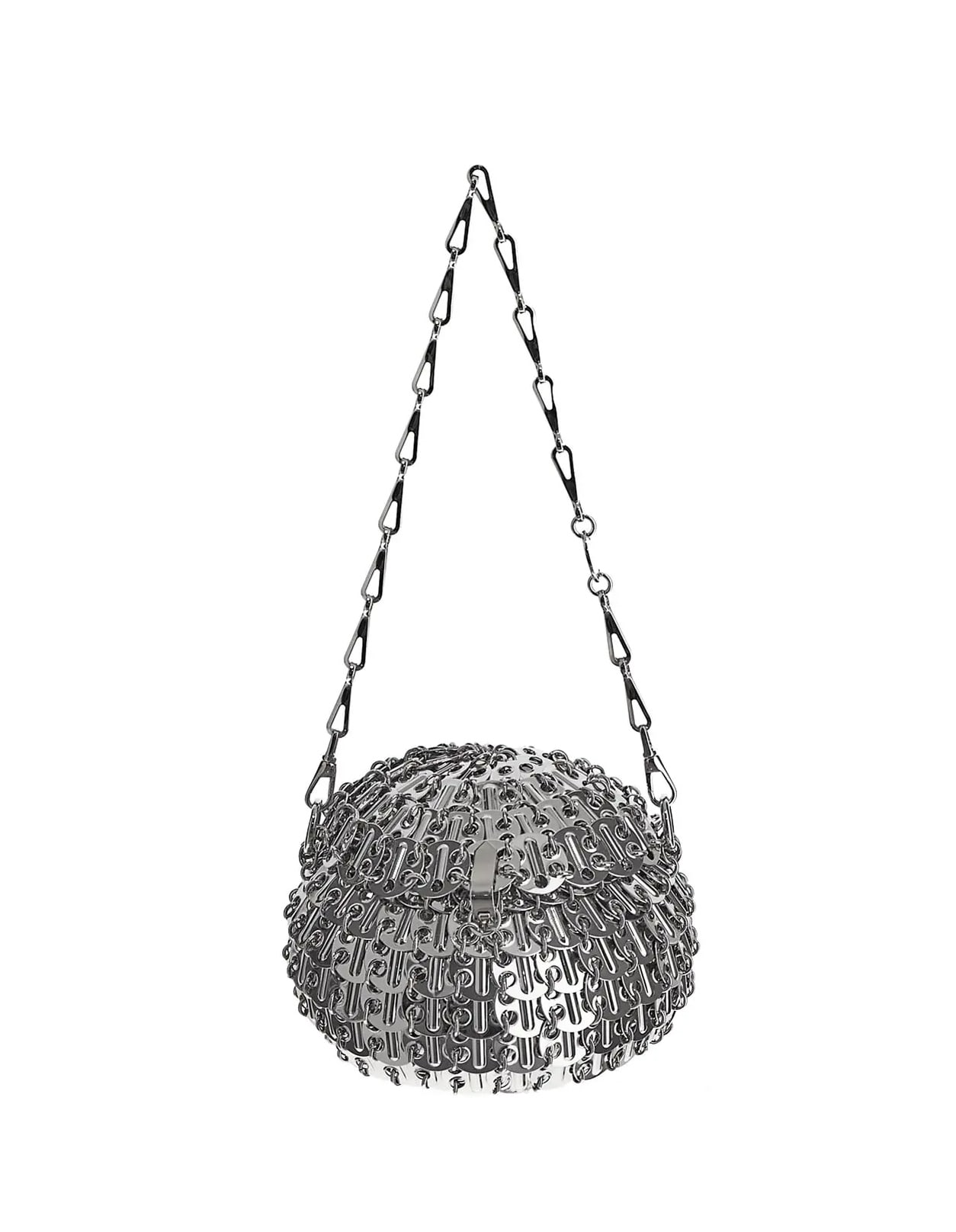 ハンドバッグ 1969 BALL HANDBAG 1969 Ball metal shoulder bag in silver - Rabanne | Mytheresa