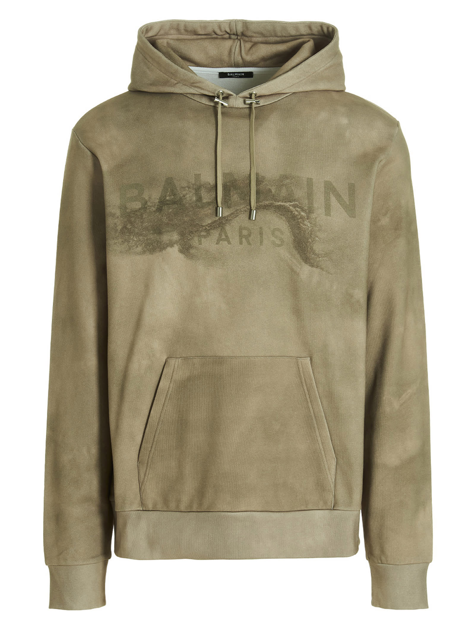 Desert logo hoodie, Balmain, Shop Men's Designer Balmain Online in Canada