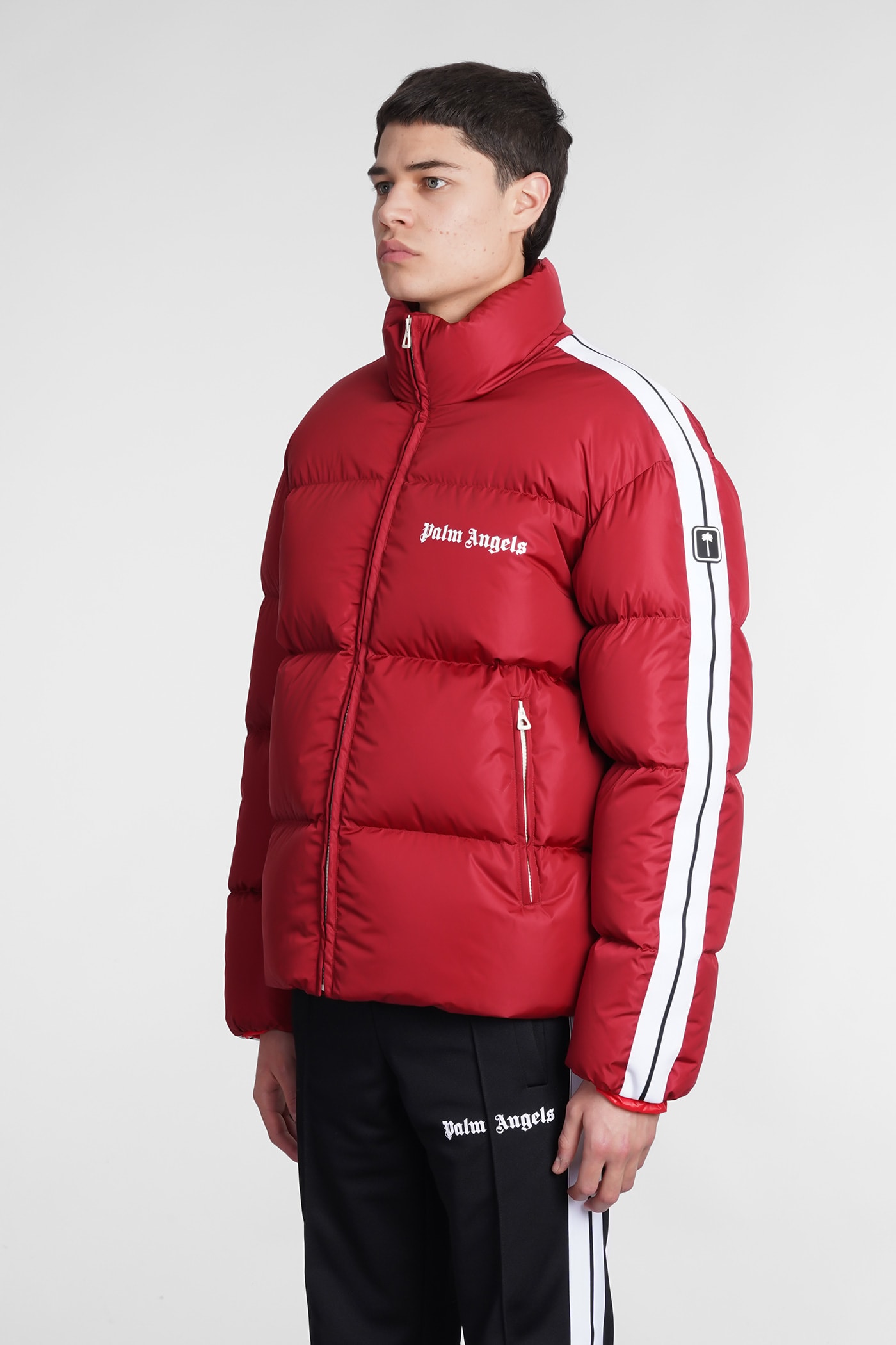 Jacquard Damier Classic Track Jacket Black and Red