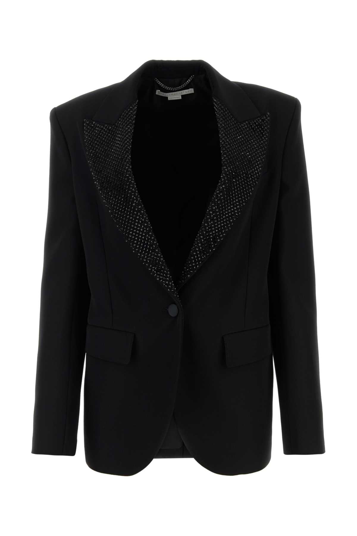 ジャケット Stella McCartney SS24 Black wool blazer (6500823DU700 1000) Double-breasted wool blazer in black - Stella Mc Cartney