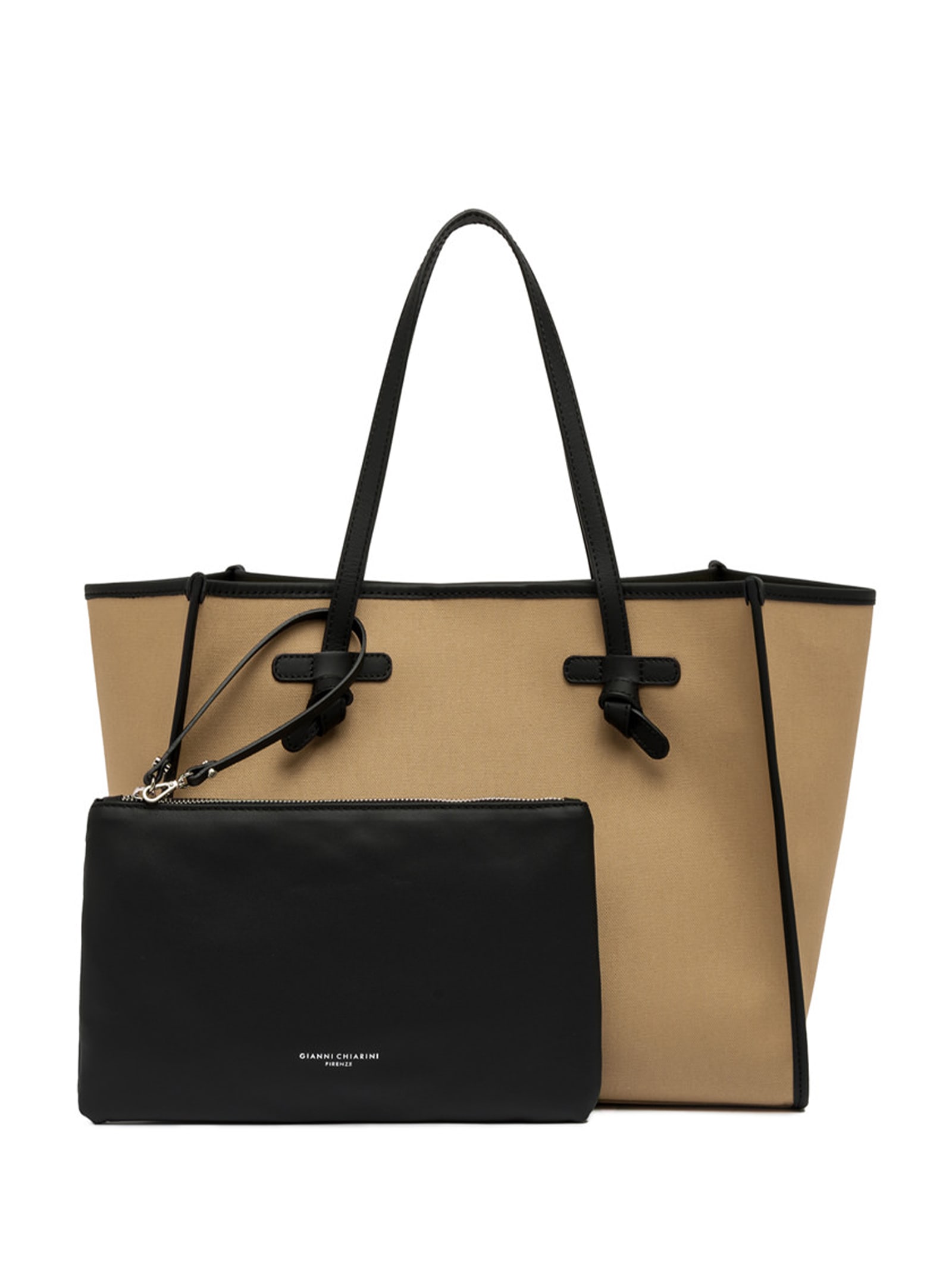 Gianni Chiarini Marcella Shopping Bag In Safari Canvas | italist, ALWAYS  LIKE A SALE