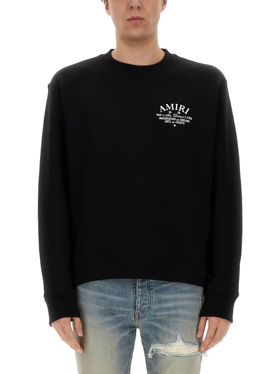 スウェット・トレーナー Amiri Arts District Crew Sweatshirt AMIRI ARTS DISTRICT CREW - Grey | AMIRI