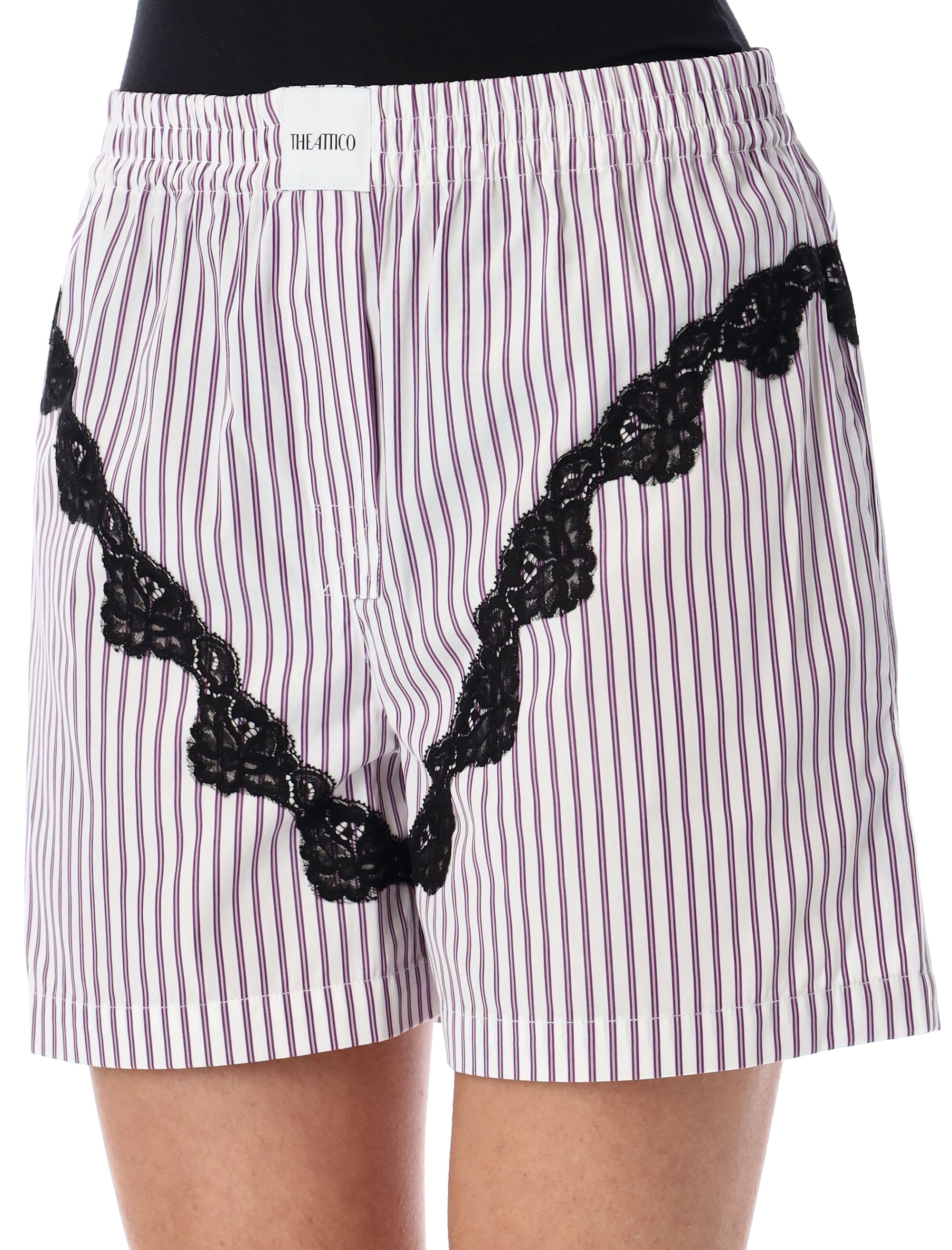 The Attico Striped Short Pants | italist