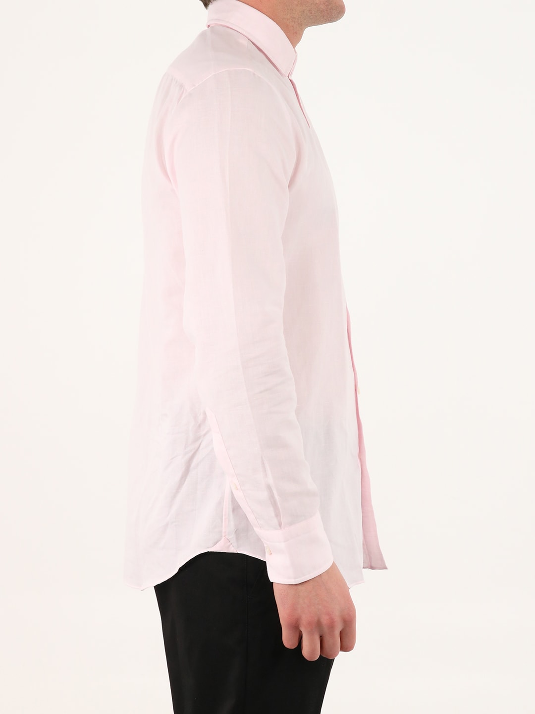 Pink Shirt With Open Collar