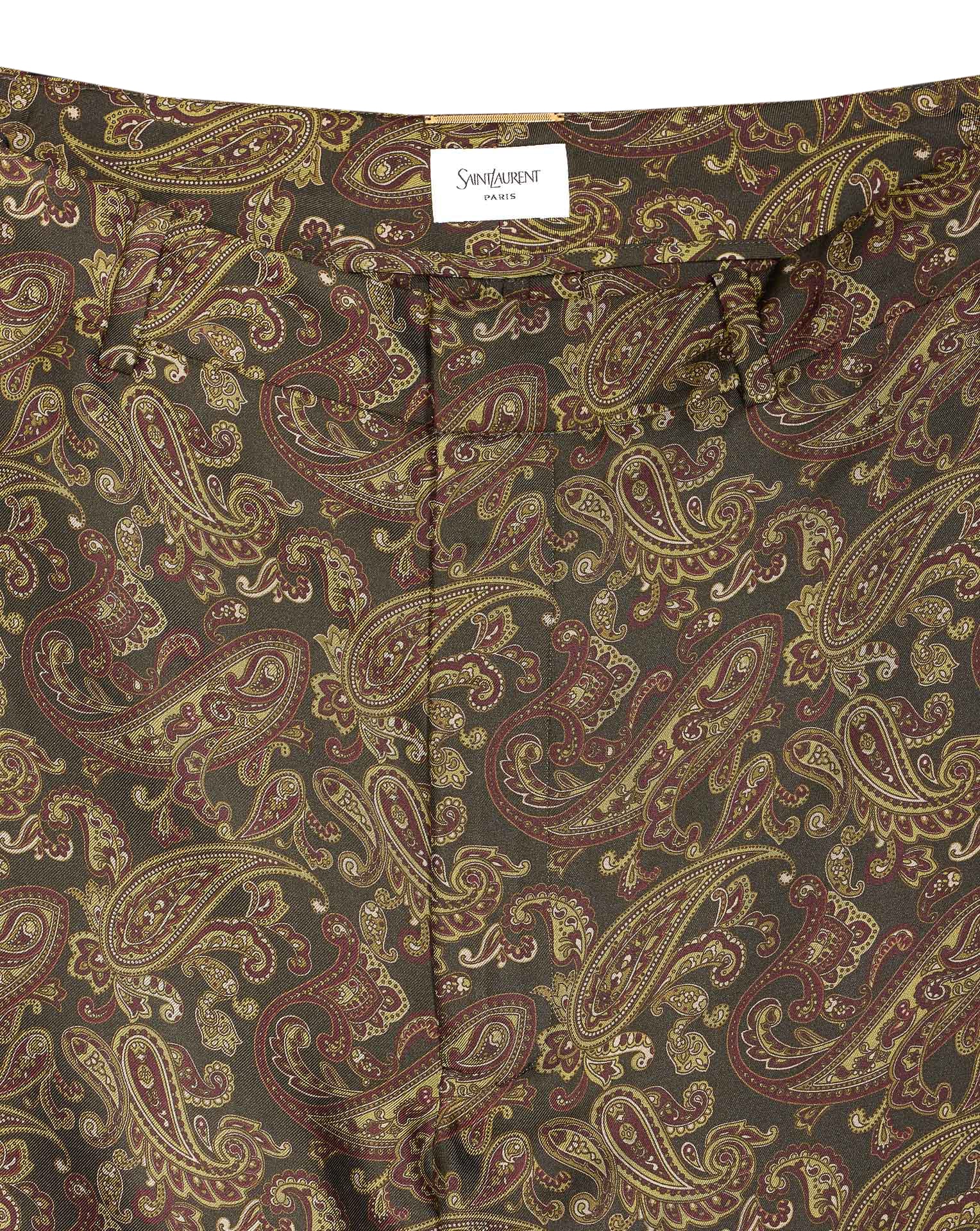 【Saint Laurent】PAISLEY PRINT TWILL PANTS Saint Laurent Paisley Print Twill Pants | italist