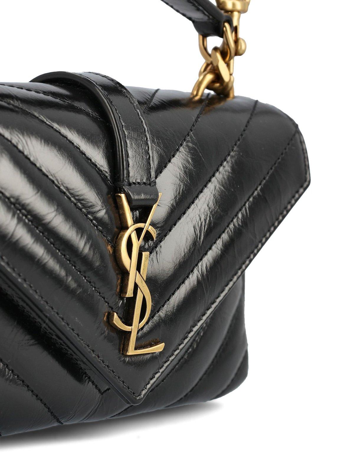 【Saint Laurent】COLLEGE MINI CHAIN BAG◆779430DZH07 Buy Saint Laurent College Mini Chain Bag 'Noir' - 779430