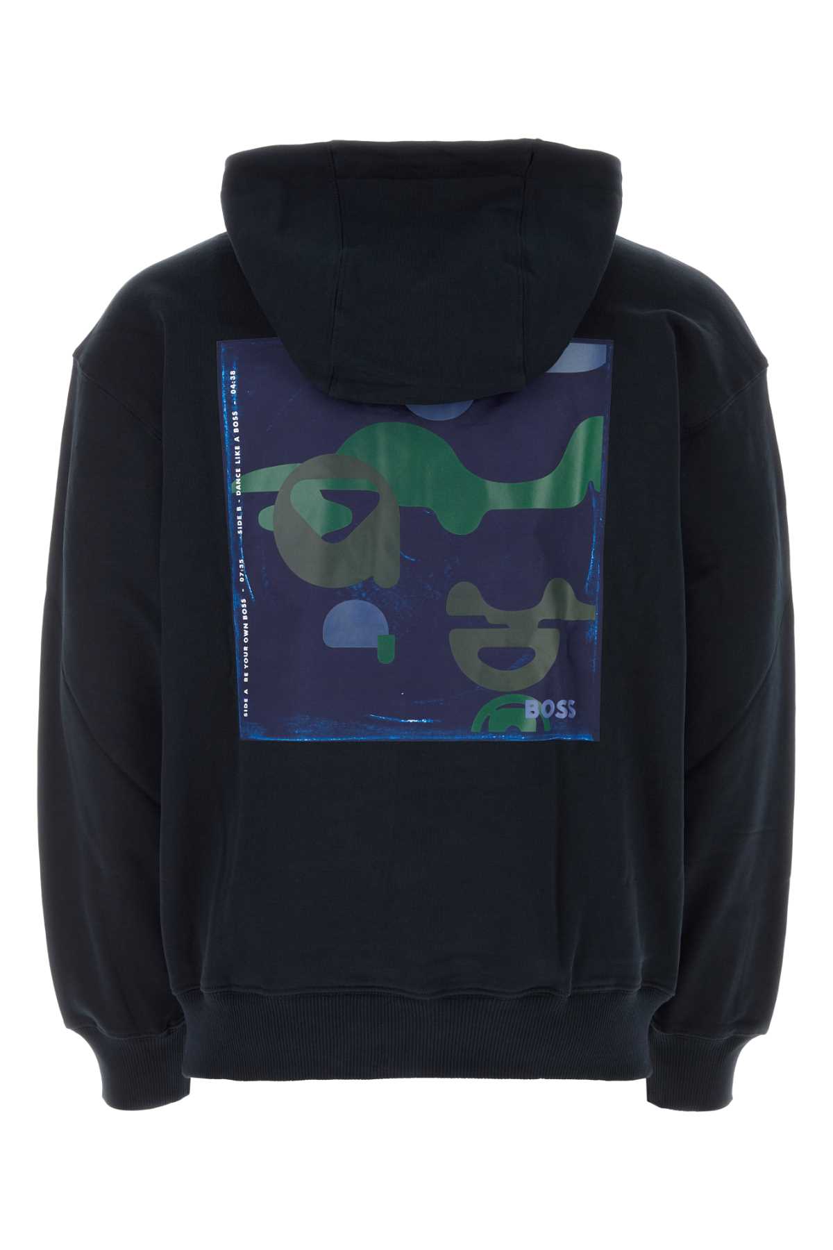【関税&送料込】Boss Midnight Blue Cotton Sullivan Sweatshir Hugo Boss Boss Midnight Blue Cotton Sullivan Sweatshirt