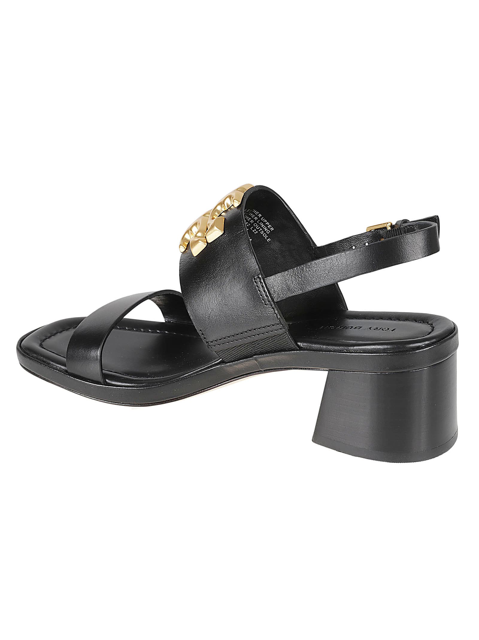 De-iceShops Congo - Black 'Eleanor' heeled sandals Tory Burch