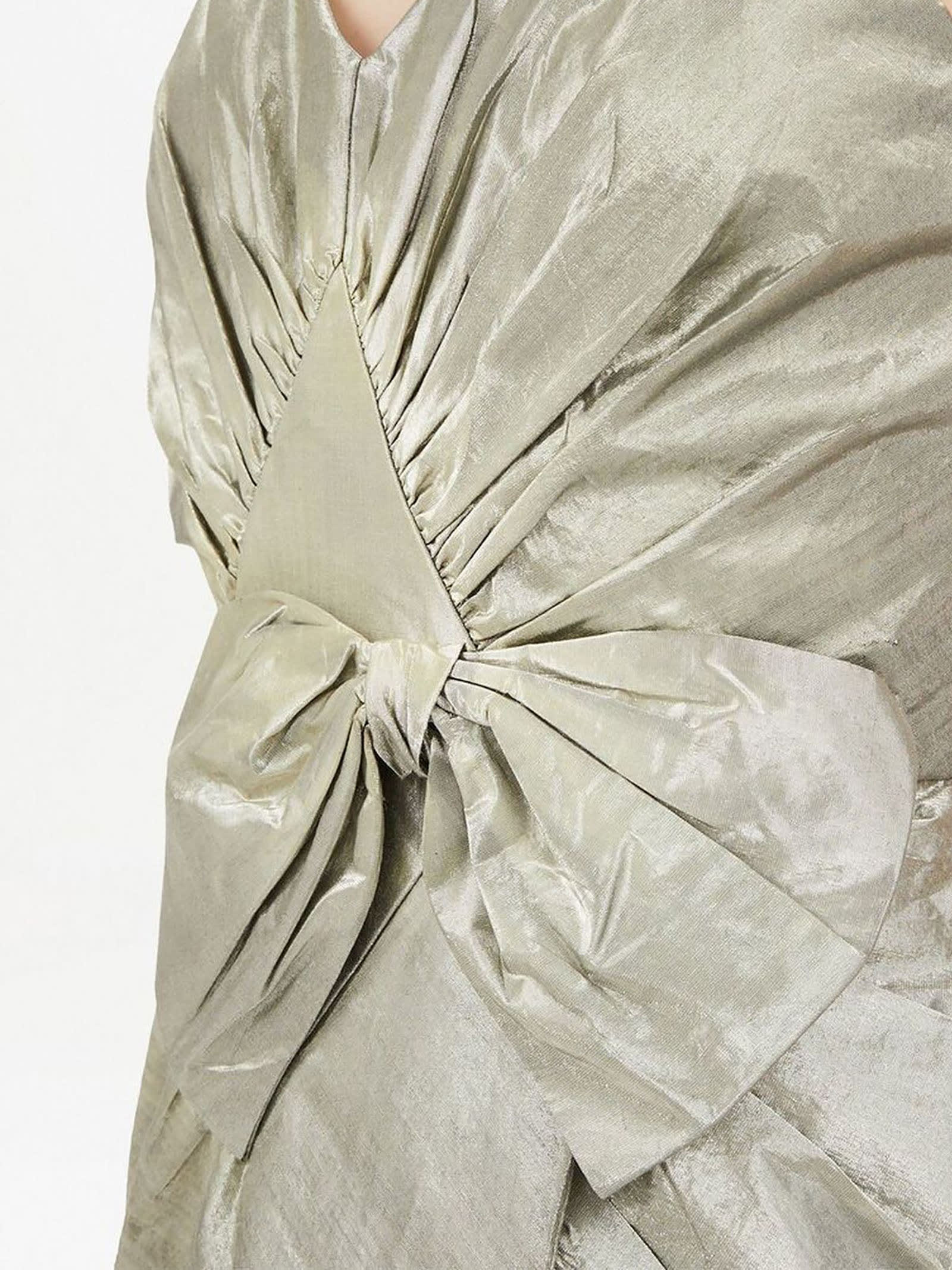【送料&関税込】Maison Margiela Bow Midi Dress Maison Margiela Wool-Cotton Bow Midi-Dress | Saks Fifth Avenue