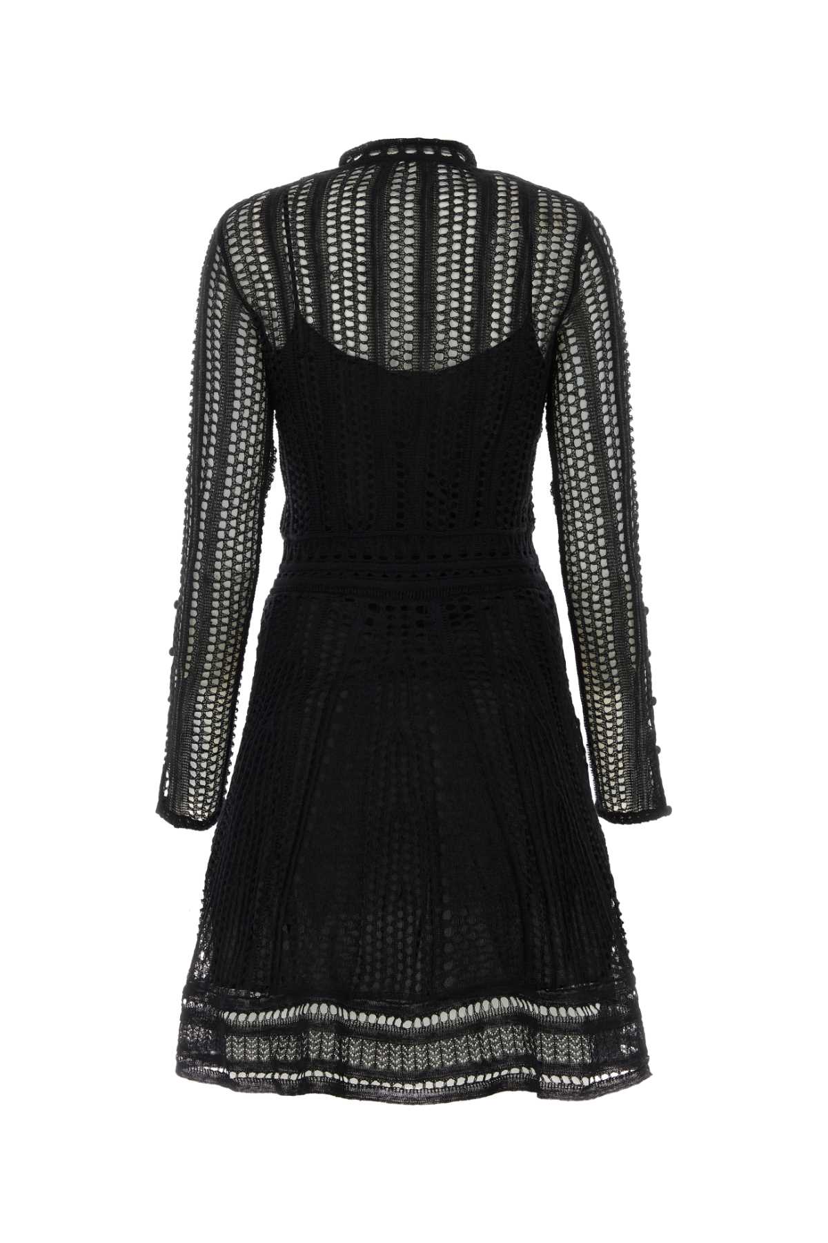 ワンピース CHLOE BLACK LINEN BLEND MINI DRESS Chloé Black Linen Blend Mini Dress | italist