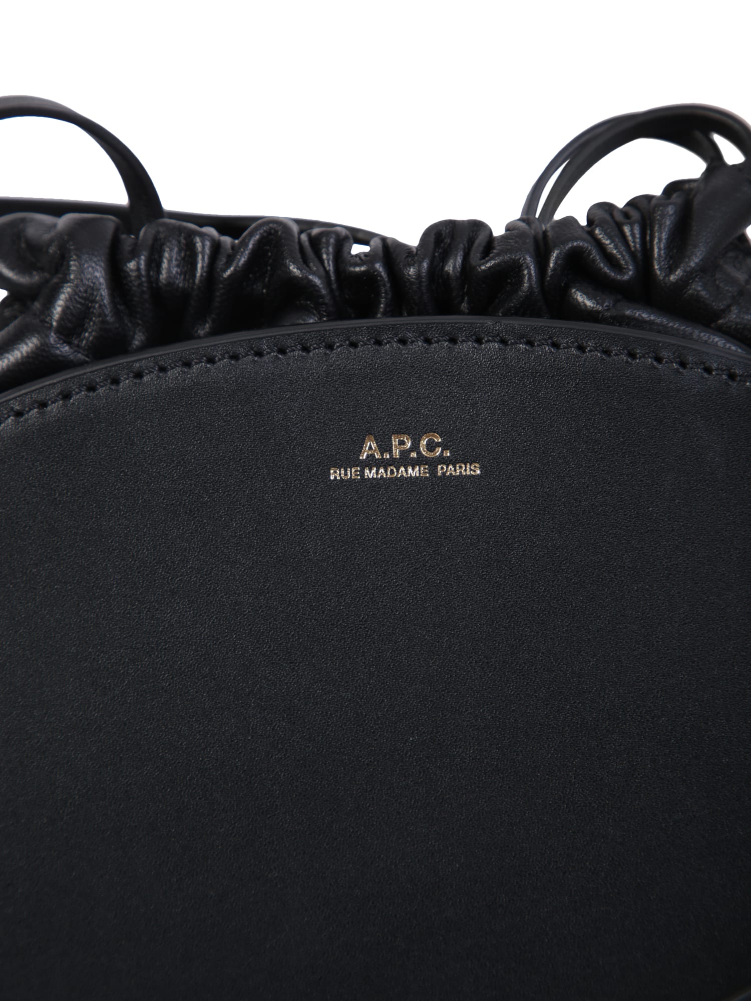 A.P.C. Demi-lune Pochon Mini Bag in Black