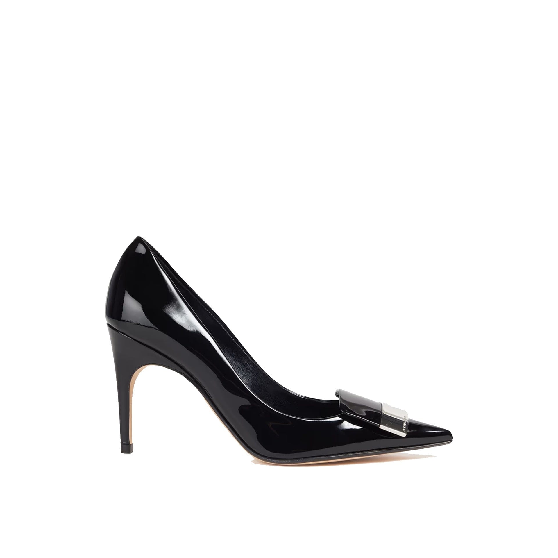 【Sergio Rossi】SI ROSSI ミュール 80㎜ ナッパレザー アイリス Sergio Rossi Leather Pumps | italist