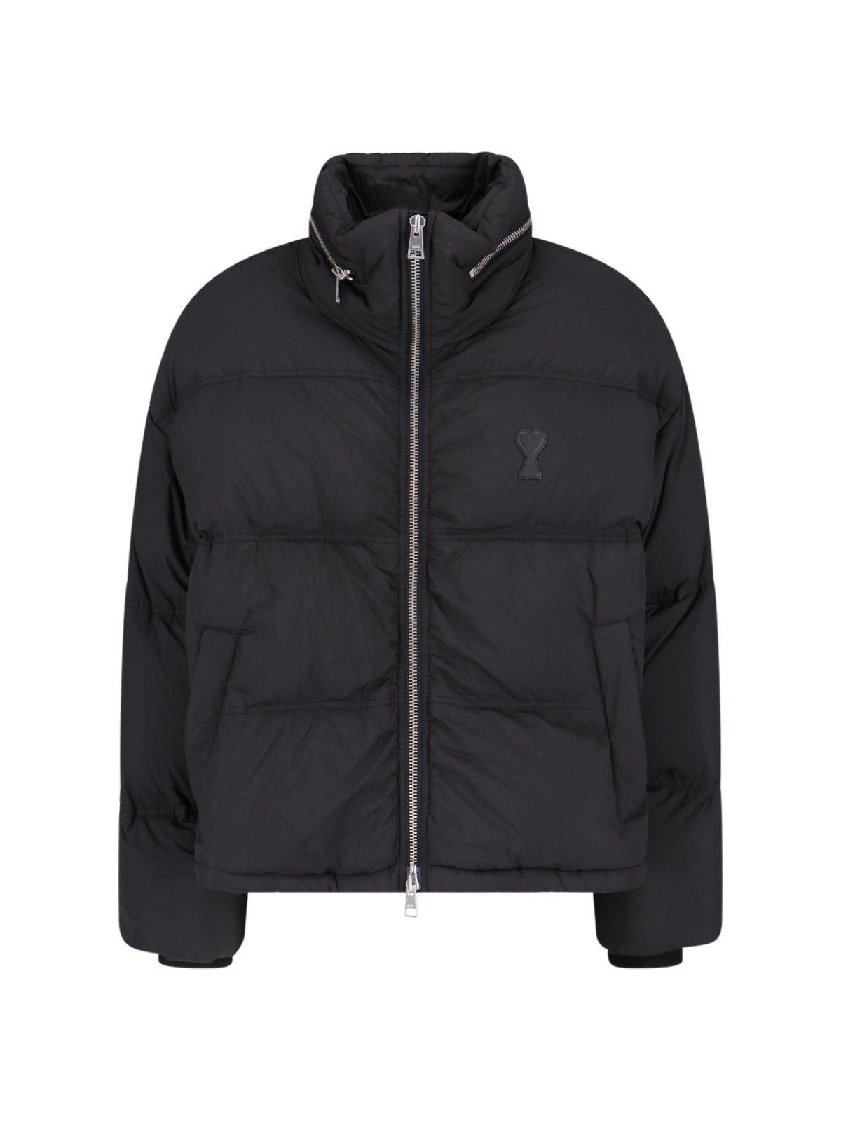 ダウンジャケット・コート I LOVE ALEXANDRE MATTIUSSI Down Jacket with Ami Logo Ami Alexandre Mattiussi Paris De Coeur Zipped Down Jacket
