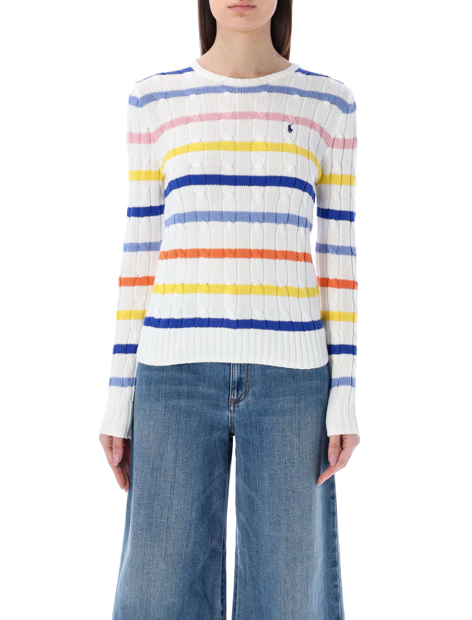 Polo Ralph Lauren Striped Cable-knit Sweater | italist, ALWAYS