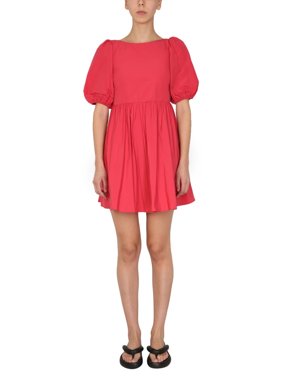 Tシャツ・カットソー RED VALENTINO TAFFETA TOP WITH PUFF SLEEVES RED Valentino Taffeta Dress | italist