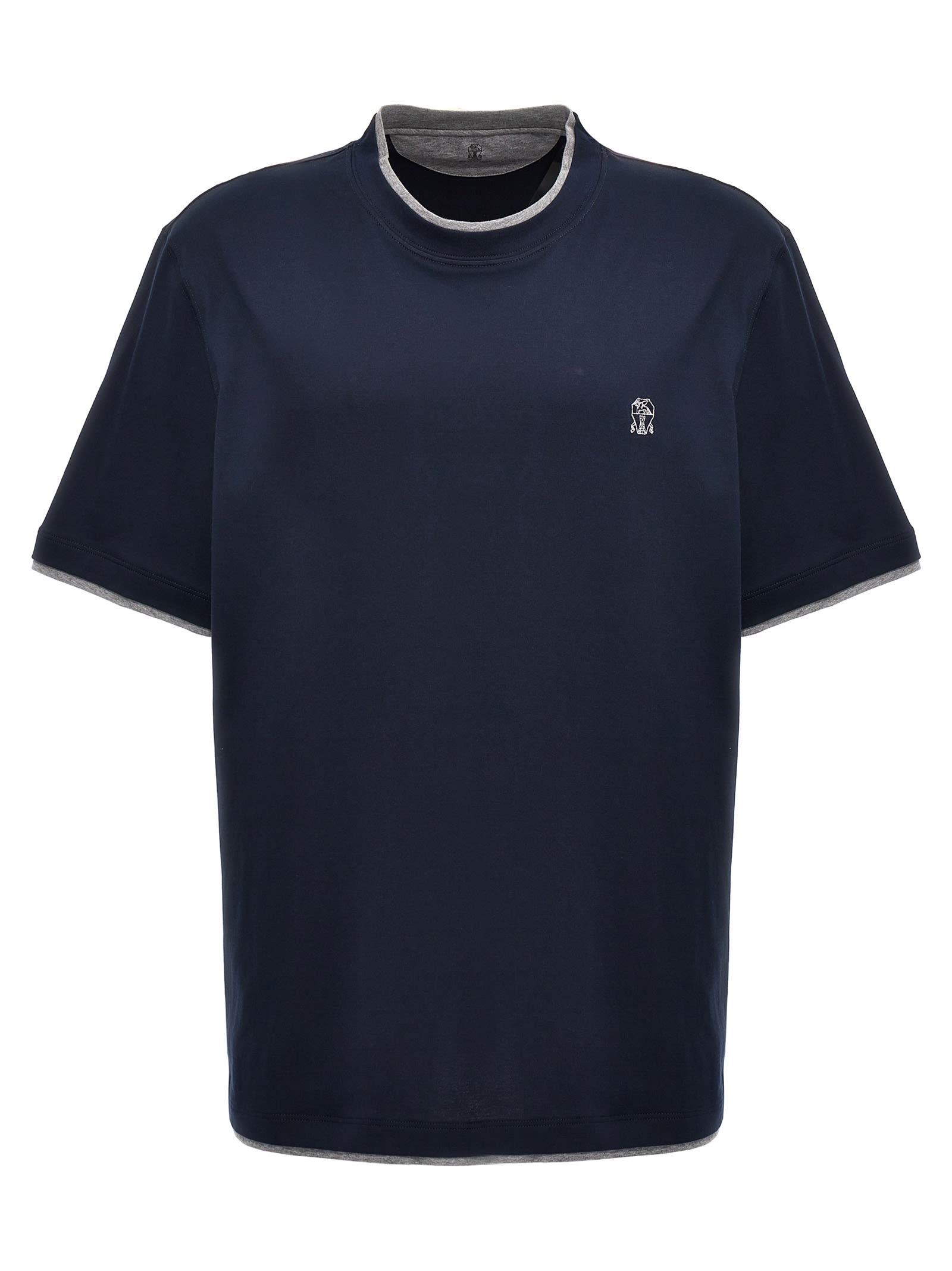 【関税＆送料込み】Brunello Cucinelli Double Layer T-Shirt Brunello Cucinelli Double Layer T-shirt | italist