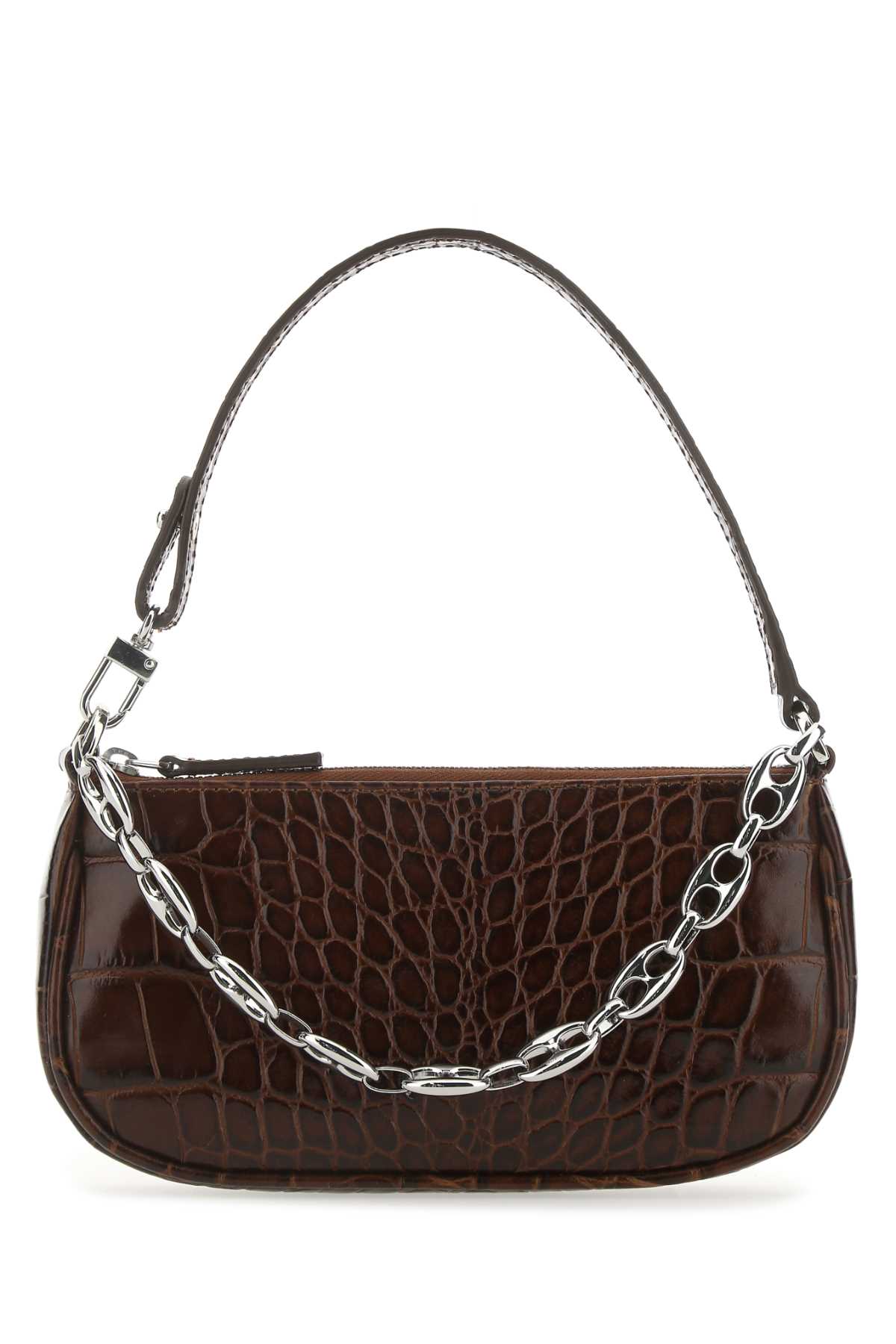 BY FAR Chocolate Leather Mini Rachel Handbag | italist, ALWAYS LIKE A SALE