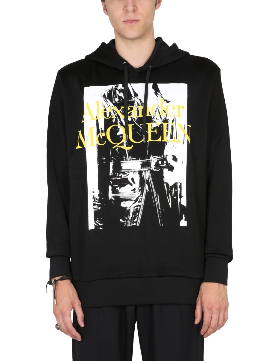 パーカー・フーディ alexander mcqueen SWEATSHIRT WITH ATELIER PRINT Alexander McQueen Sweatshirt With Atelier Print | italist