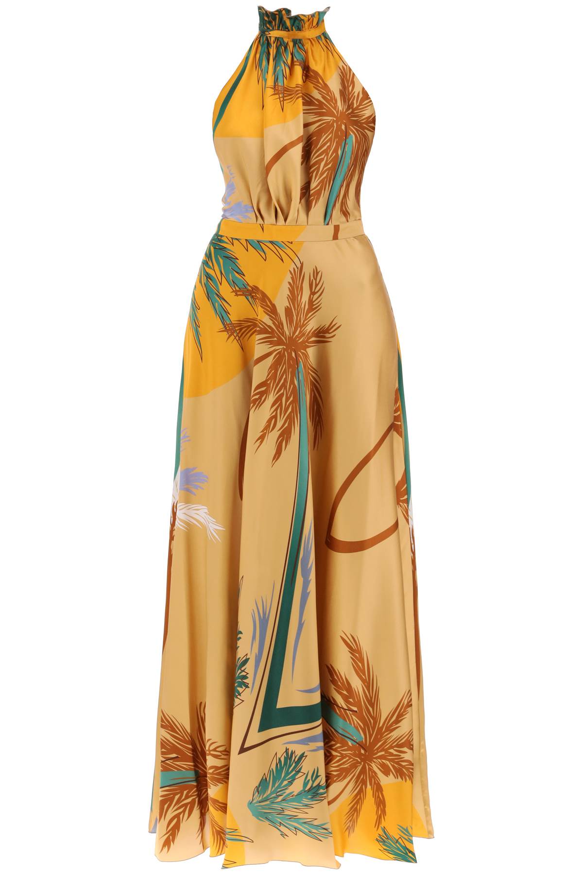 giovanna silk satin maxi dress