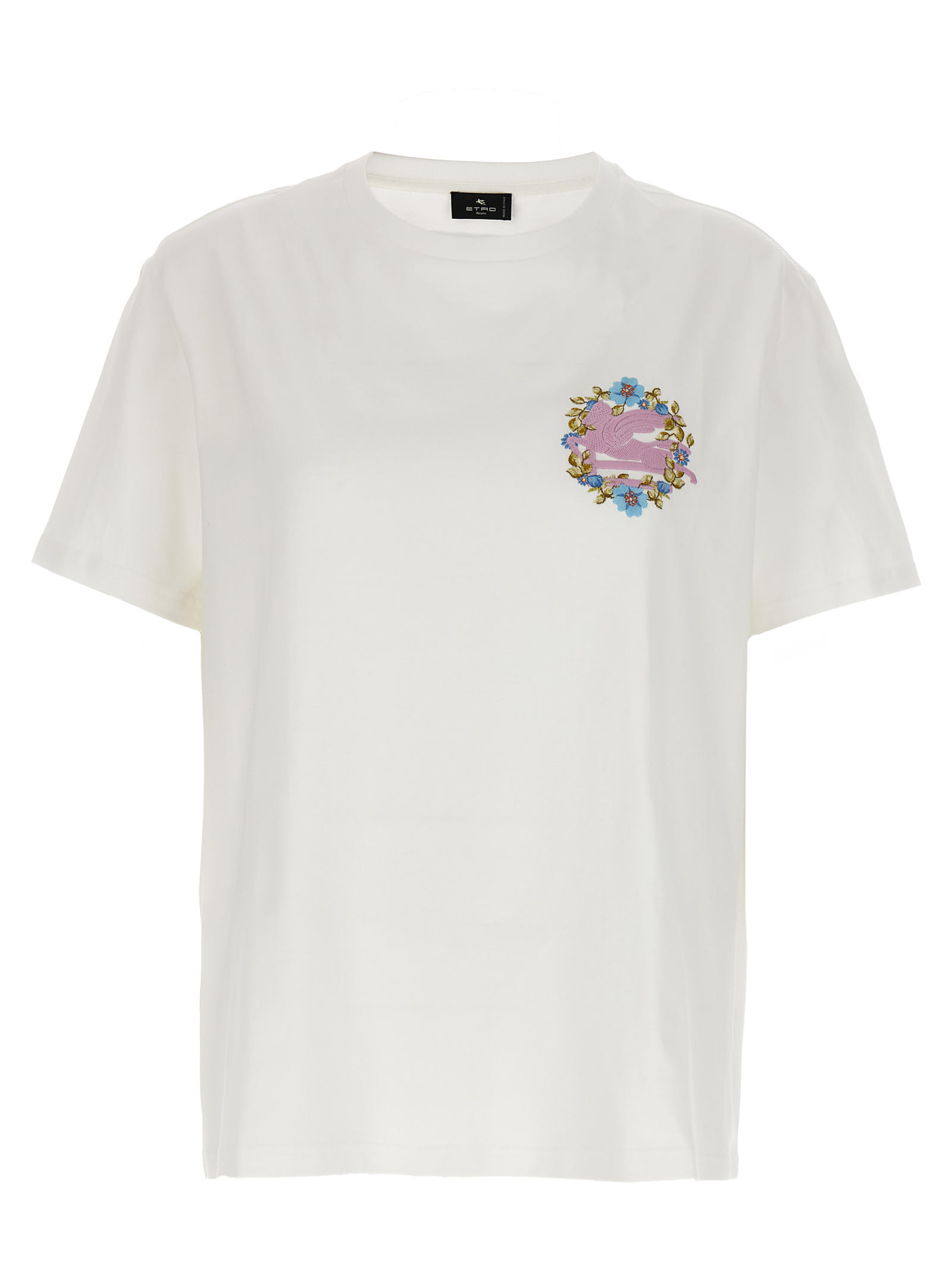 Etro Logo Embroidery T-shirt | italist