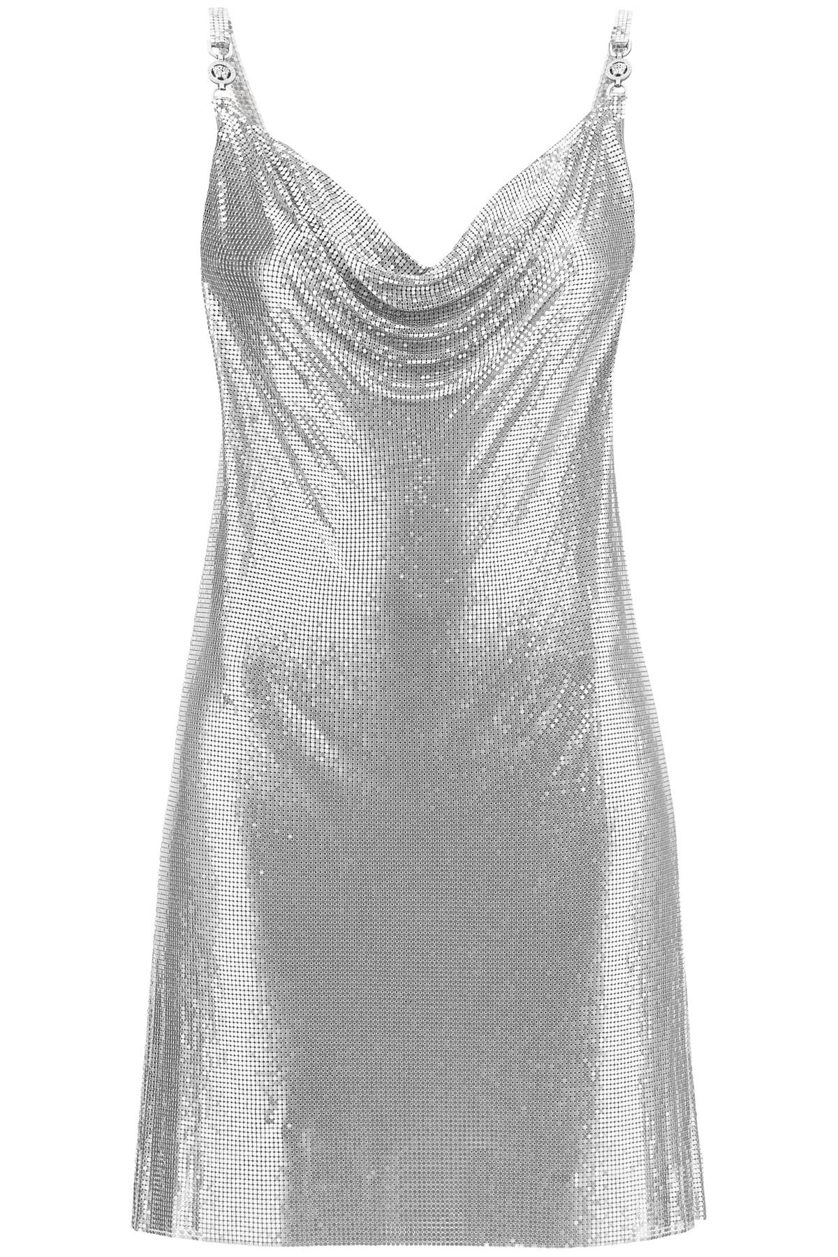 silver metal dress