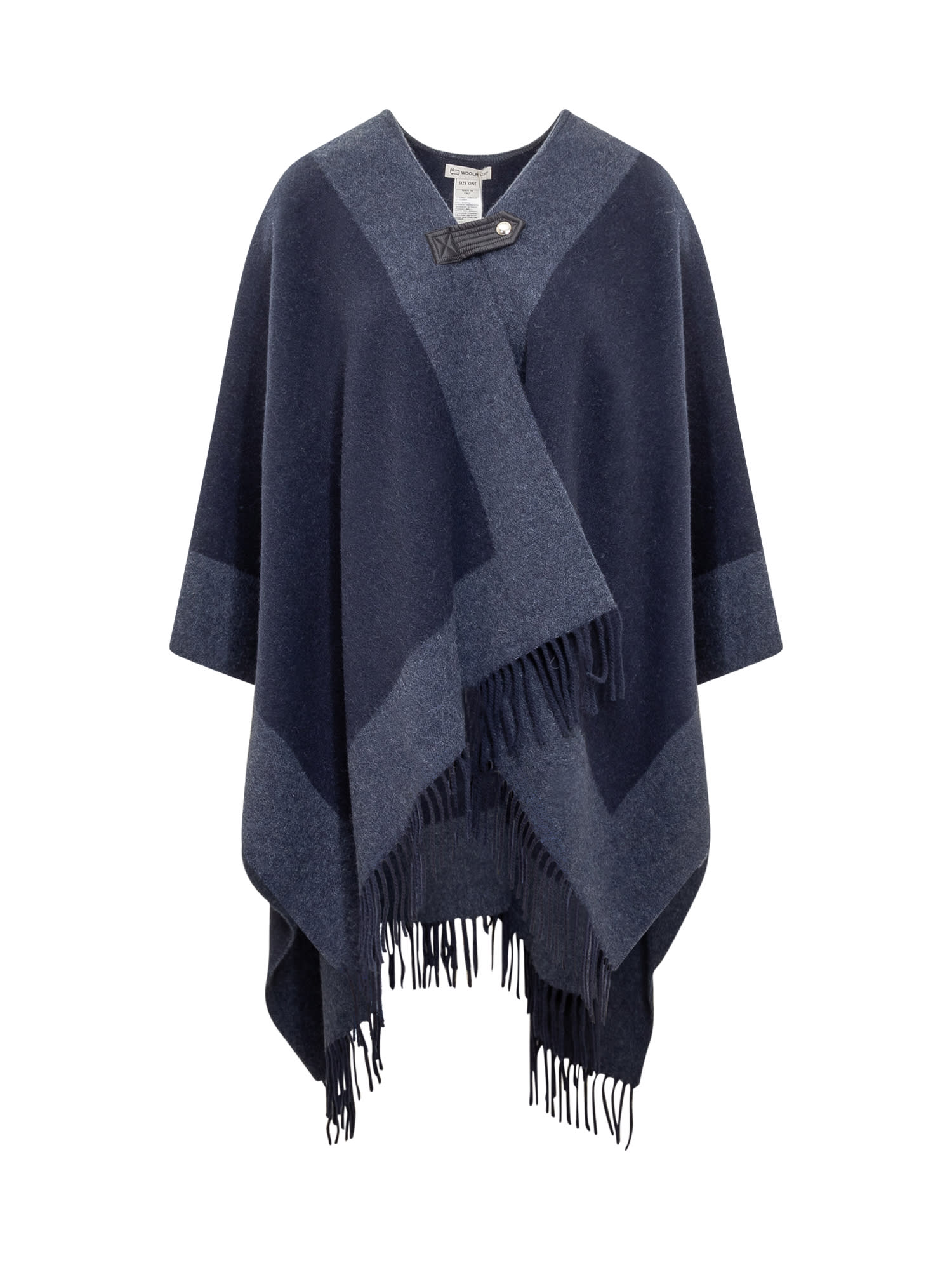 【送料&関税込】Woolrich Check-patterned Fringed Cape Woolrich Check-patterned Fringed Cape | italist