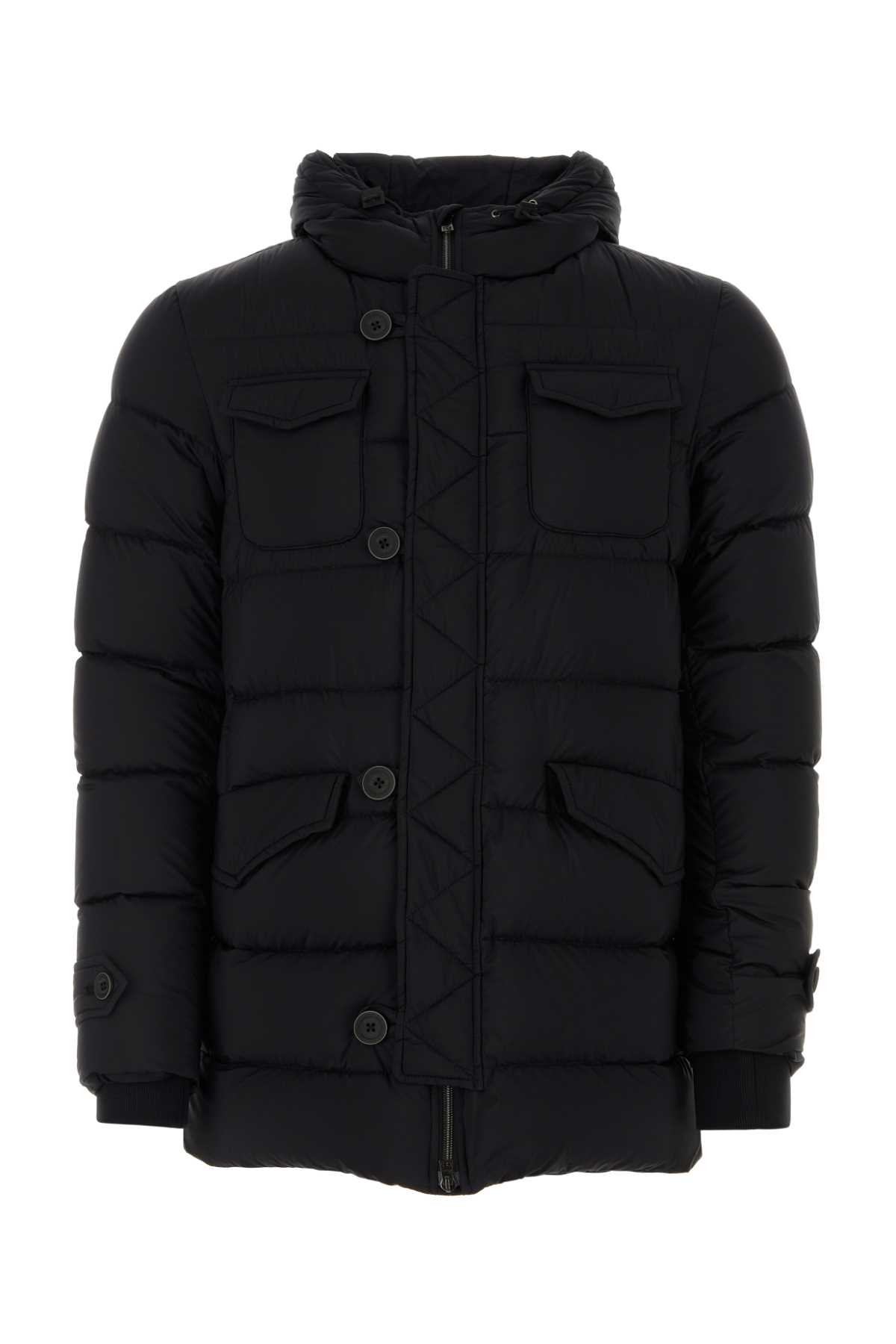 【関税込み】herno L'ESKIMO' DOWN JACKET Herno Black Nylon L Eskimo Down Jacket | italist