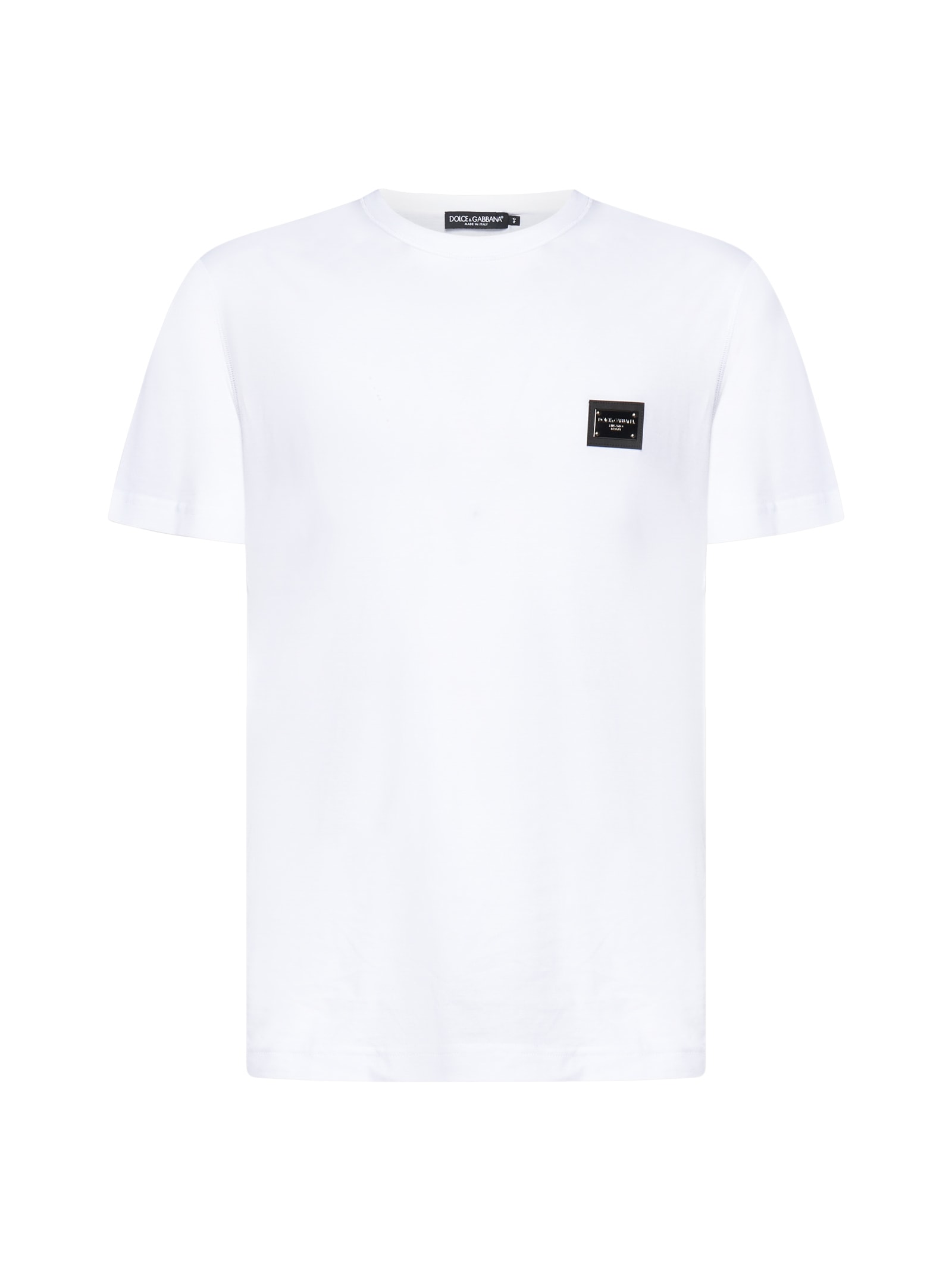 Tシャツ・カットソー Dolce&Gabbana LOGO PLAQUE T-SHIRT Dolce & Gabbana logo-plaque T-shirt | Black | FARFETCH