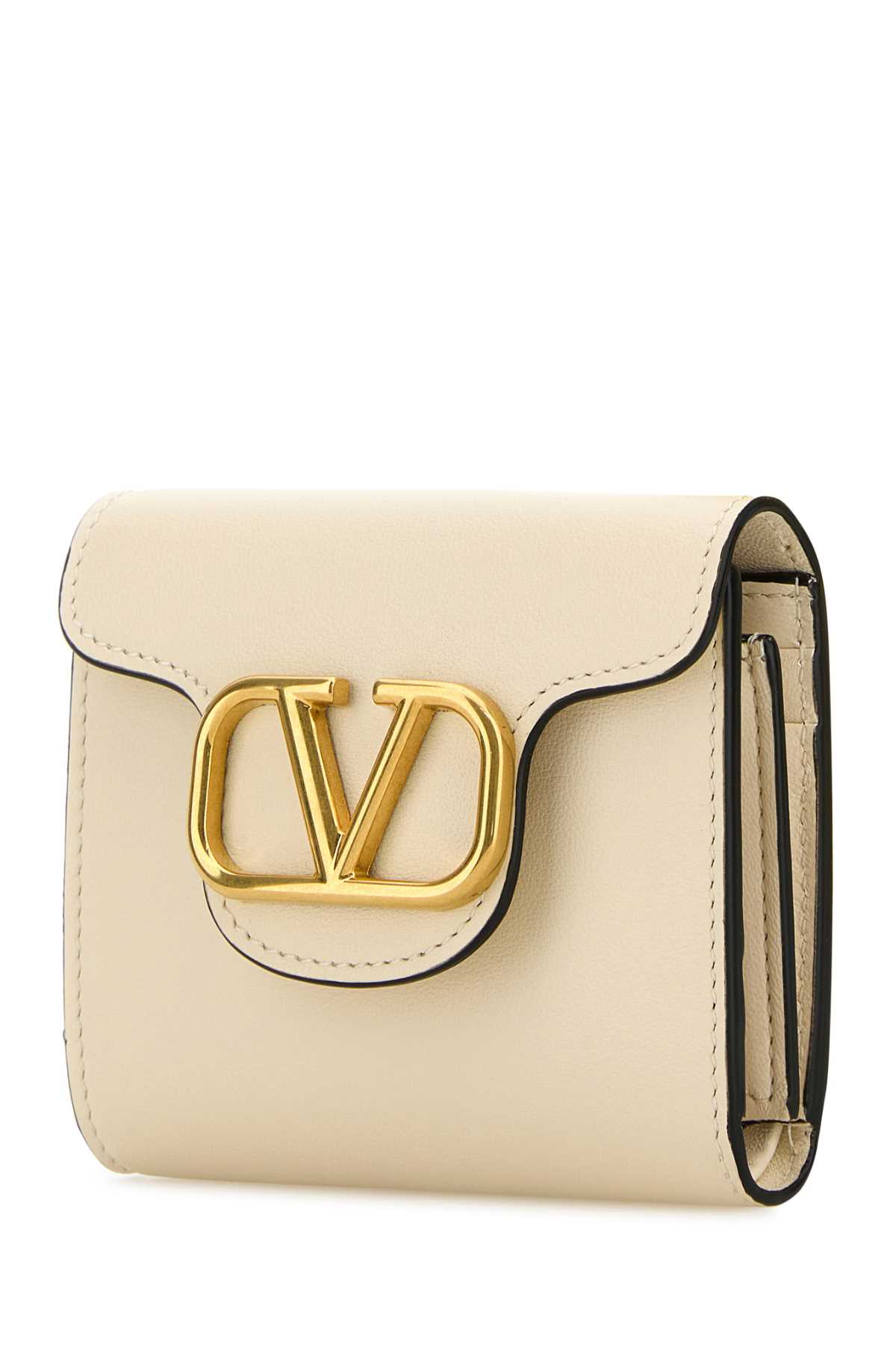 【関税&送料込み】Valentino Garavani Wallets Valentino Garavani Ivory Leather Wallet | italist