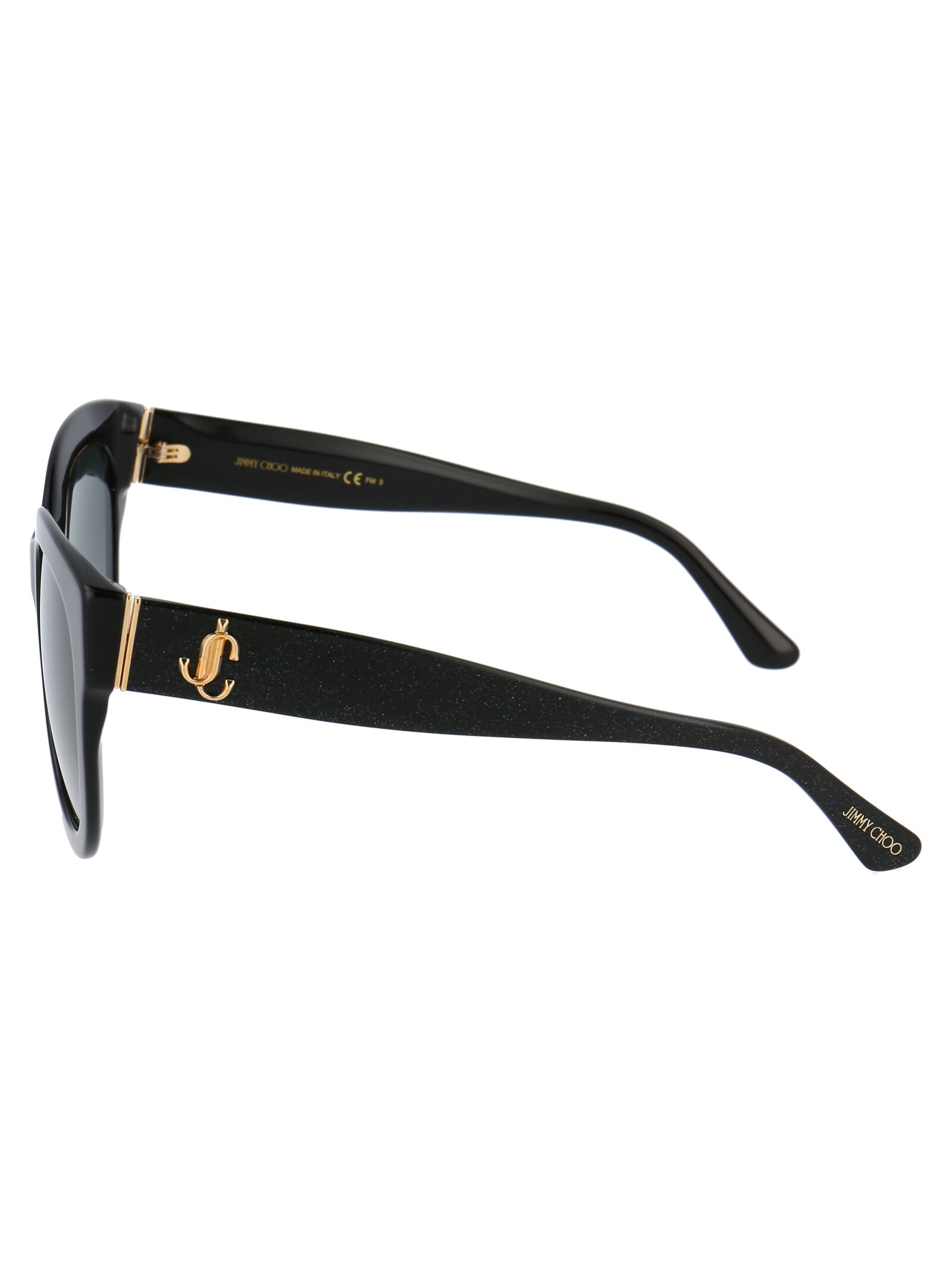 サングラス Jimmy Choo SS25 Woman SUNGLASSES (JILL/G/S NS89O BLACK) Jimmy Choo Eyewear Jill/g/s Sunglasses | italist