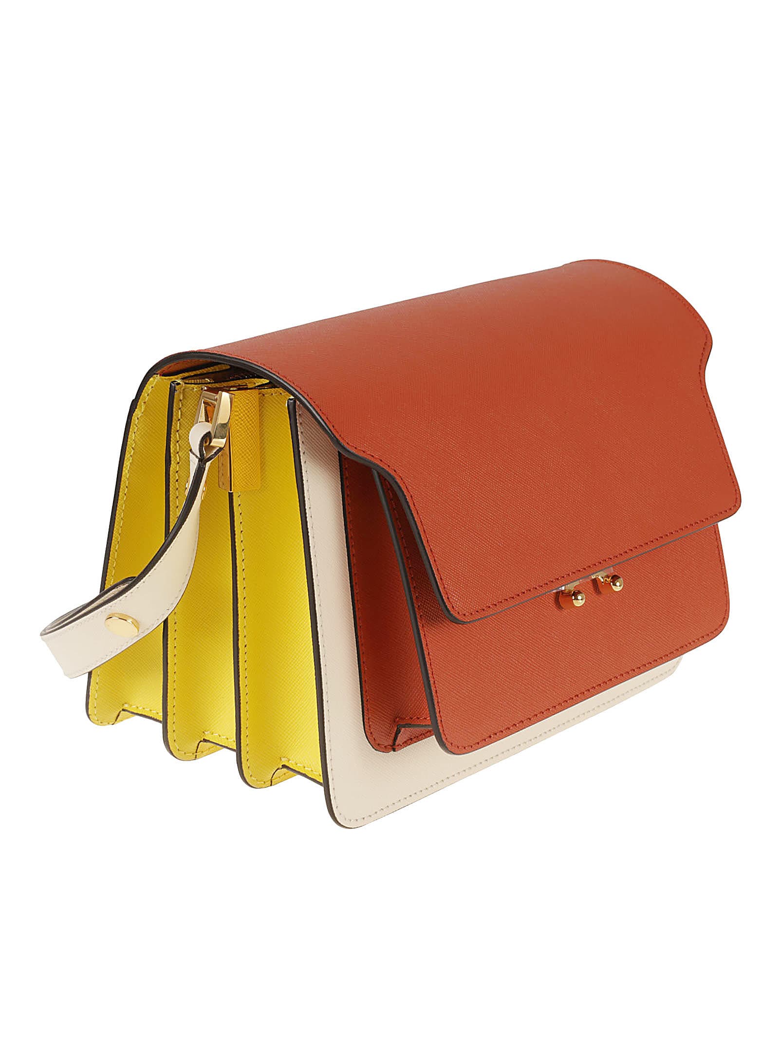 【関税込み】 ☆MARNI☆ TRUNK Medium ショルダーバッグ Red leather Trunkaroo medium shoulder bag | Marni