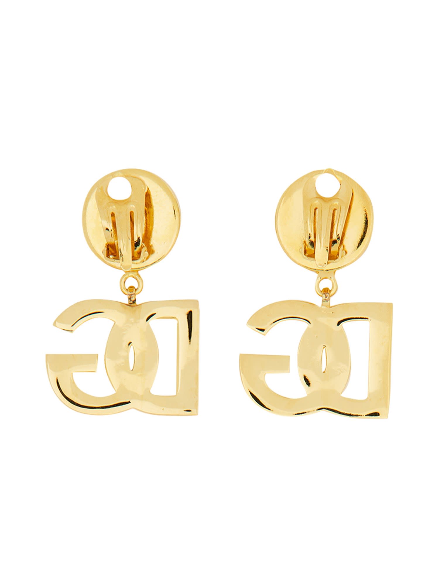 Dolce & Gabbana Dg Logo Clip-on Earrings | italist