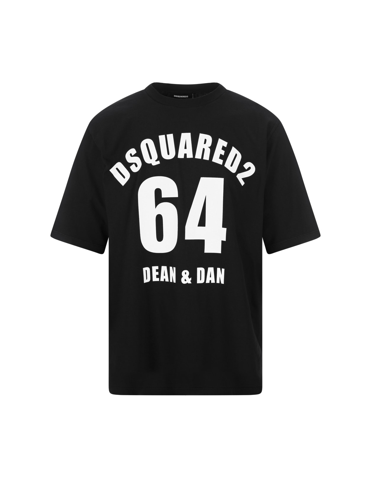 【関税込み】Dsquared2 ブラック Skater-Fit Tシャツ Black Skater-Fit T-Shirt by Dsquared2 on Sale