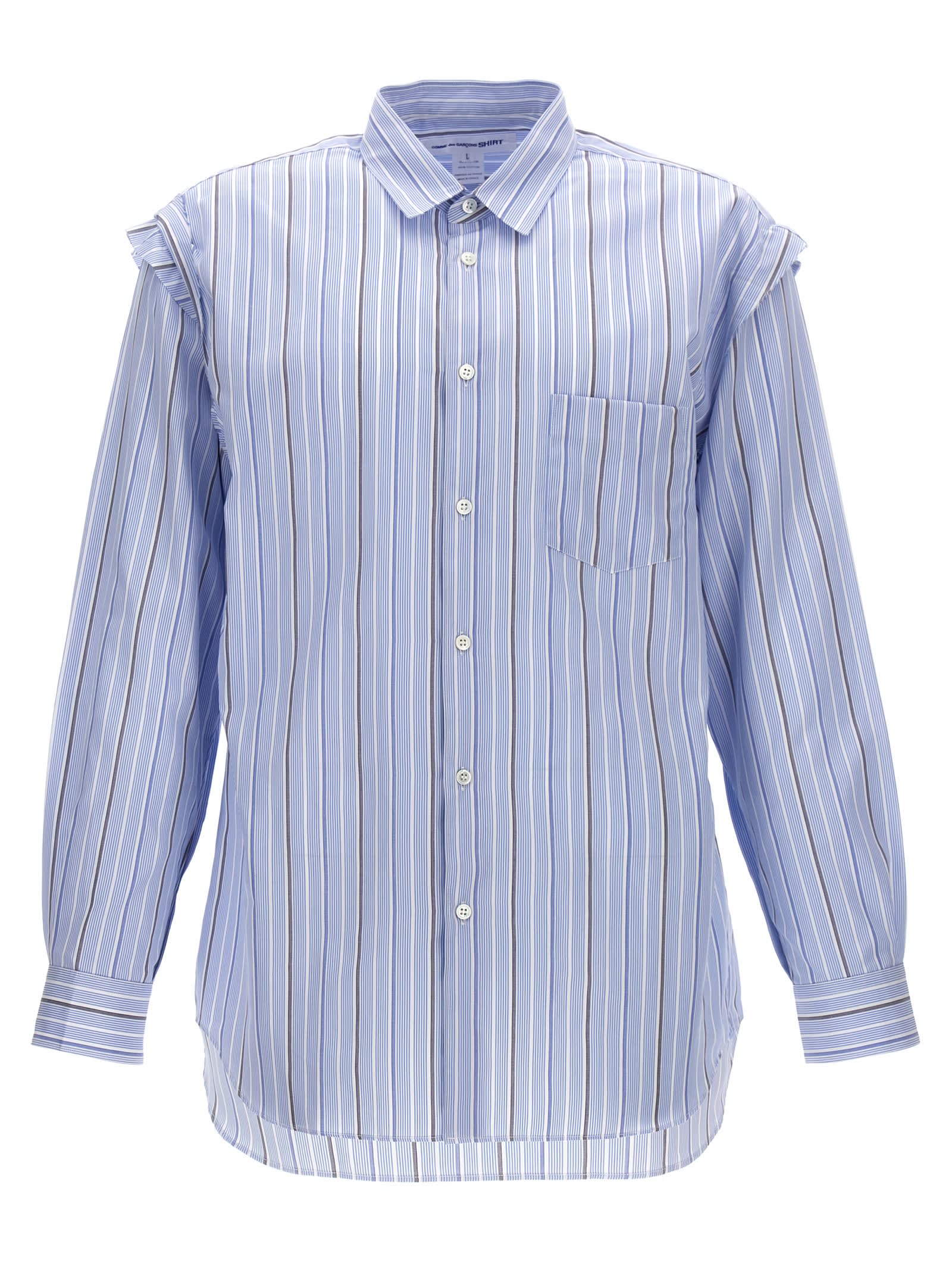 Tシャツ・カットソー COMME des GARCONS Unfinished striped shirt (FNB029W24 1) Comme des Garçons Unfinished Striped Shirt | italist, ALWAYS